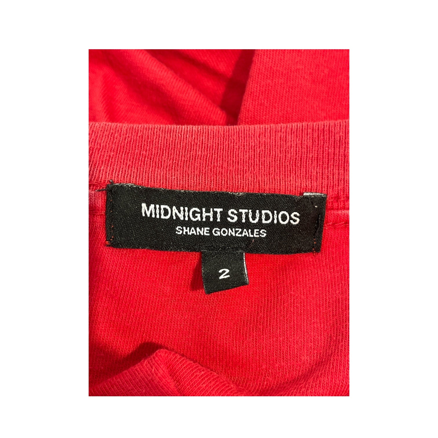 MIDNIGHT STUDIOS/T-Shirt/2/Cotton/RED/ view 3