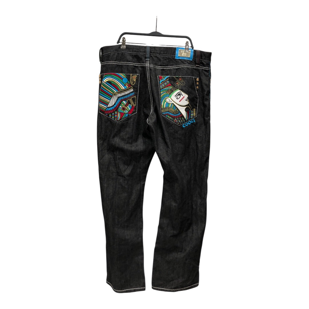 COOGI/Straight Pants/42/Cotton/BLK/Egyptian Jeans view 2