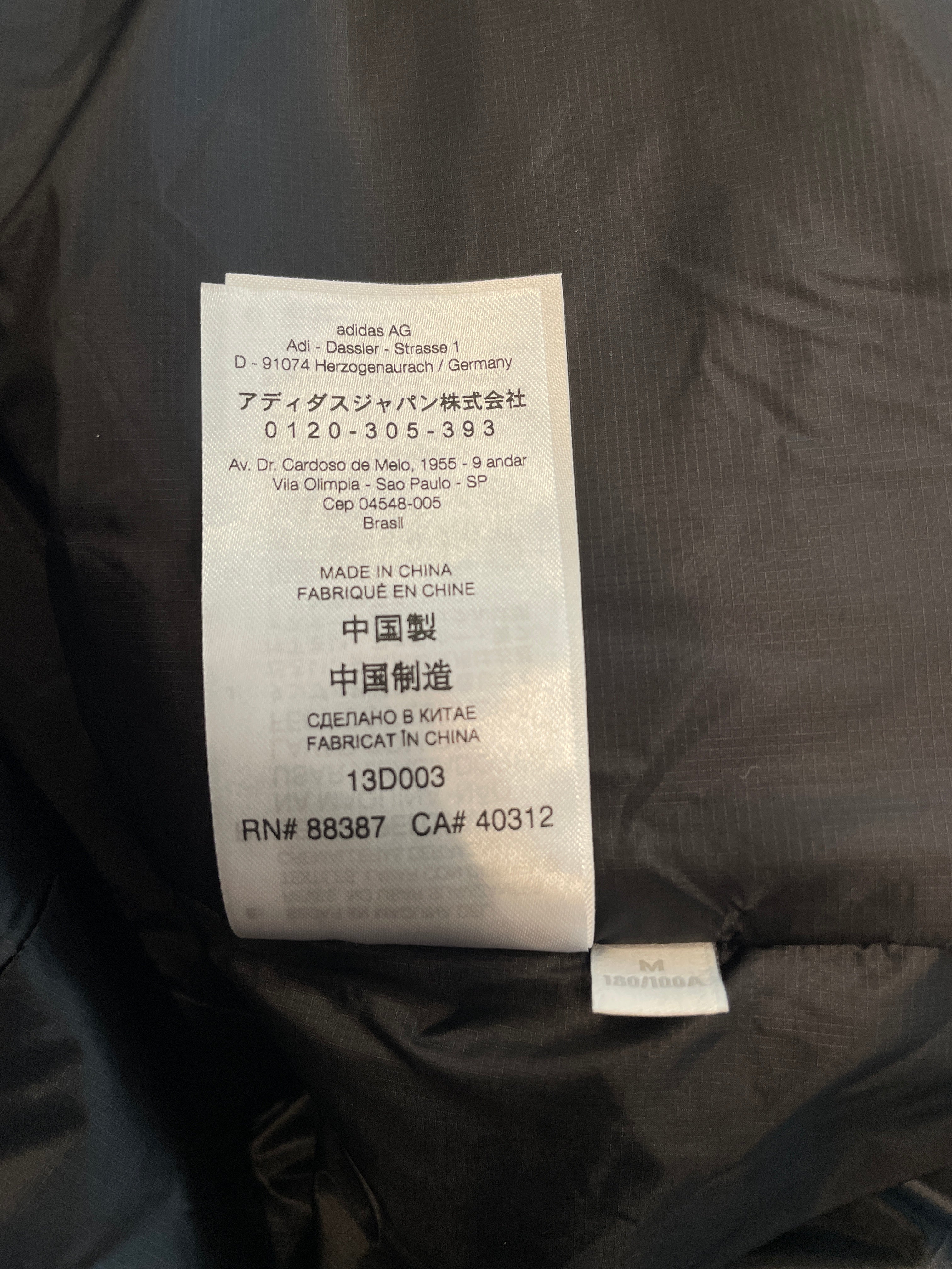 Y-3/Puffer Coat/M/All Over Print/Nylon/BRD/LEG LEGNTH/RED BLACK TIE DYE view 9
