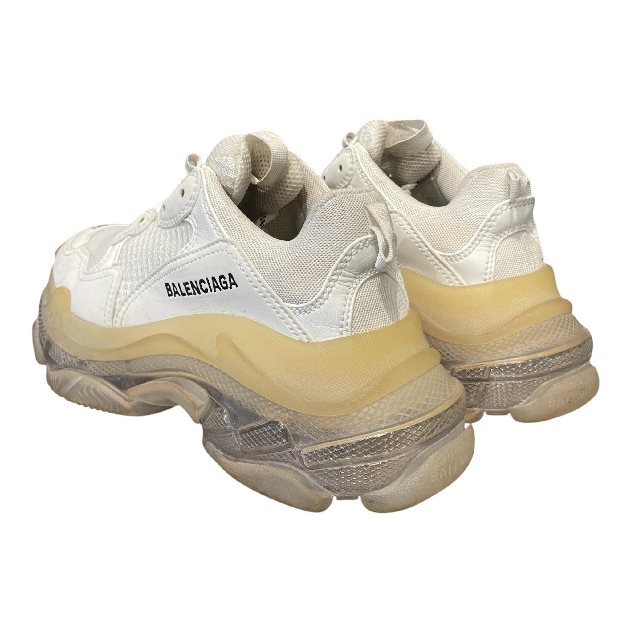 BALENCIAGA/Low-Sneakers/US 7/WHT/TRIPLE S/CLEAR SOLE view 2
