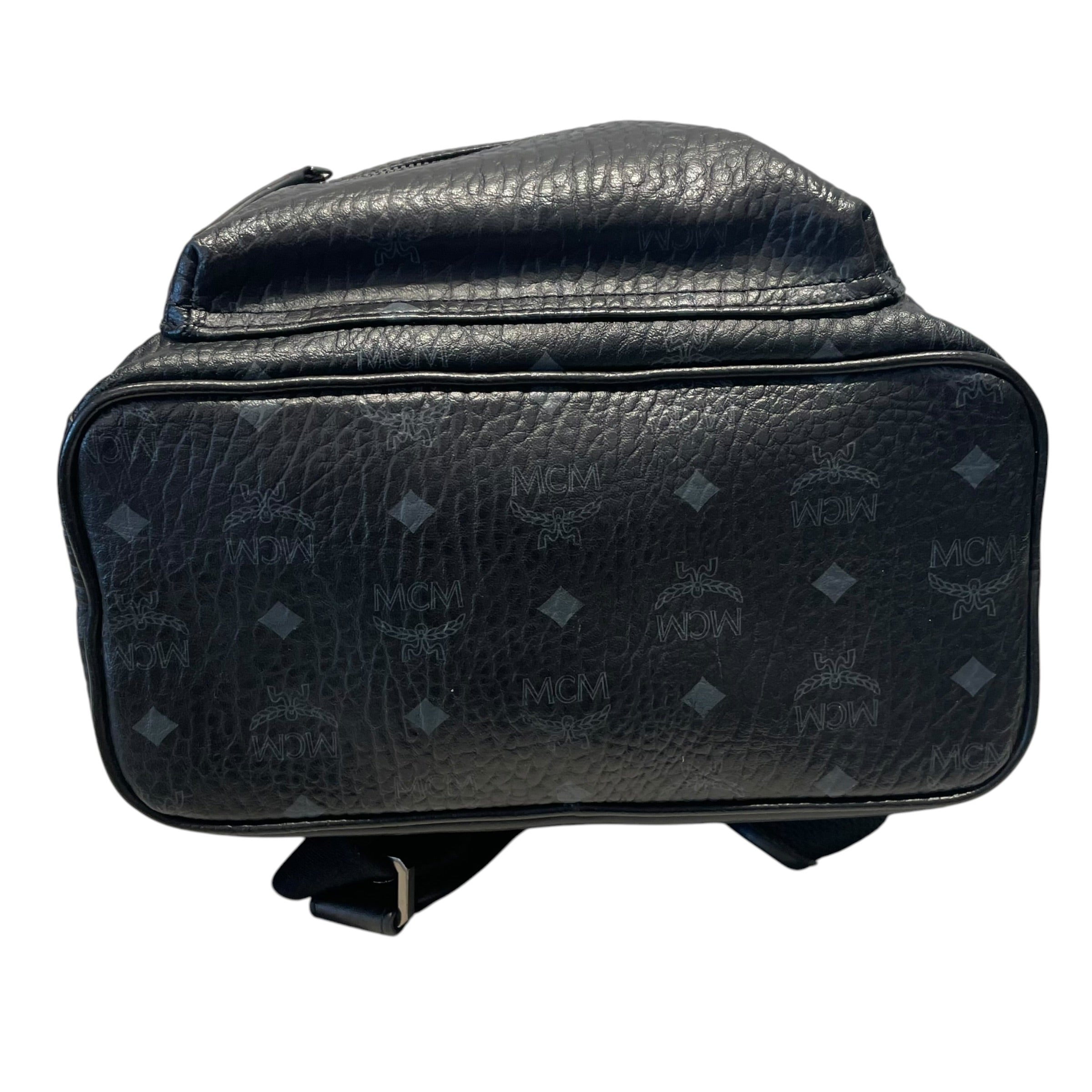 MCM/Backpack/Monogram/Leather/BLK/Studded Backpack view 3