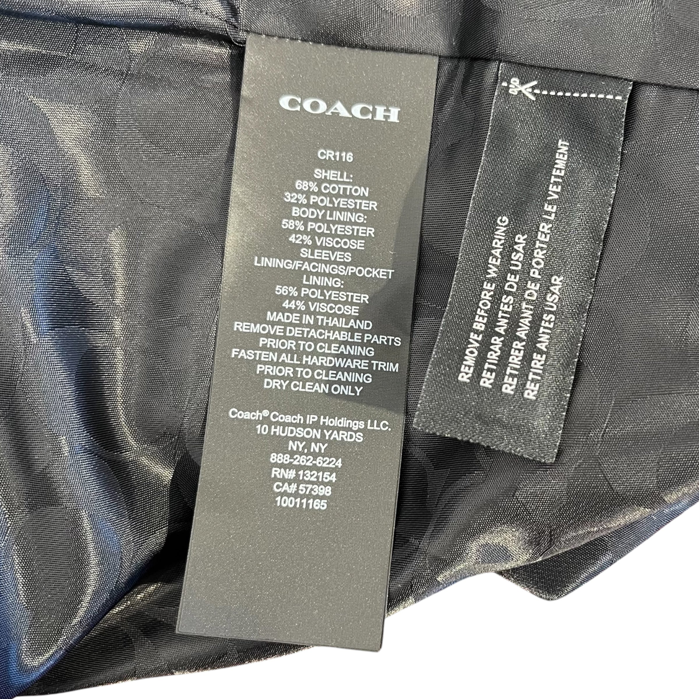 COACH/Trench Coat/XS/Cotton/RED/THE TRENCH view 4