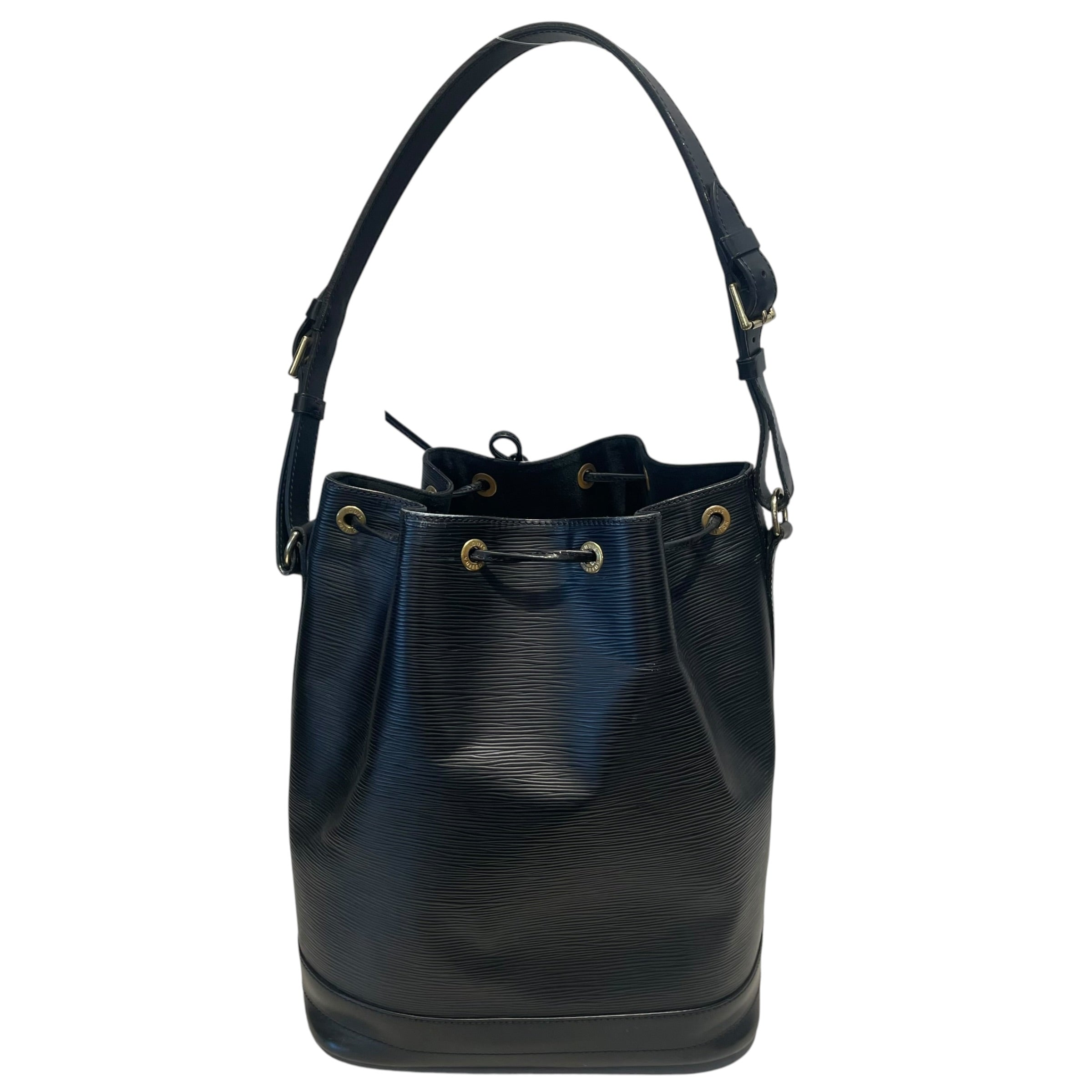 LOUIS VUITTON/Basket Bag/Leather/BLK/LV Epi Petit Noe bag view 1