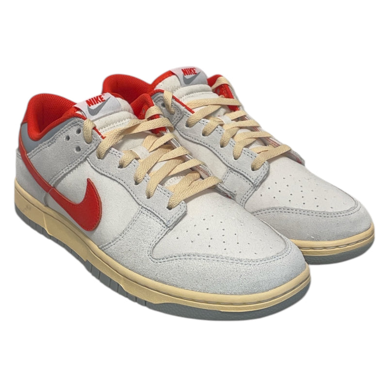 NIKE/Low-Sneakers/US 10.5/Cotton/GRY/red swoosh