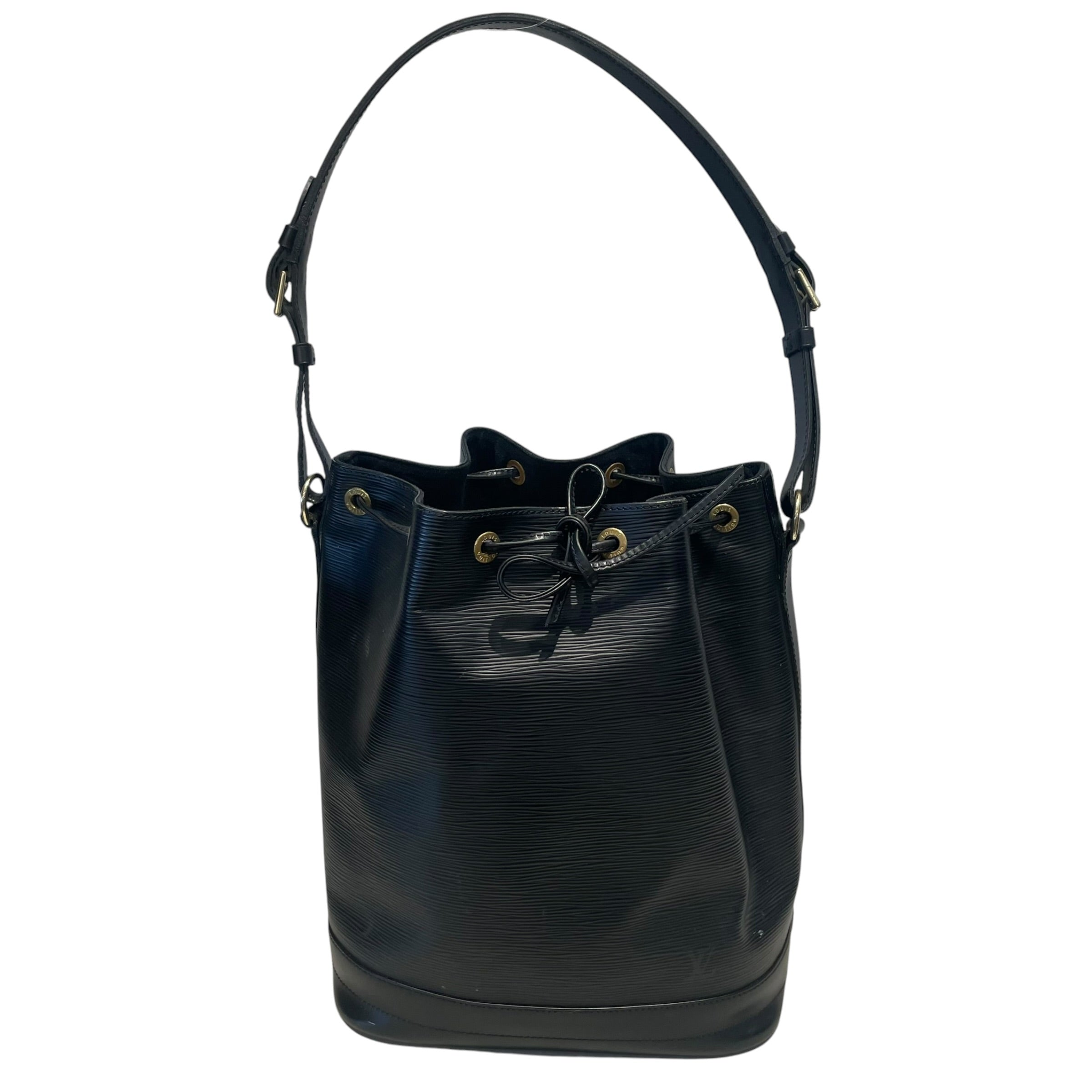 LOUIS VUITTON/Basket Bag/Leather/BLK/LV Epi Petit Noe bag view 2