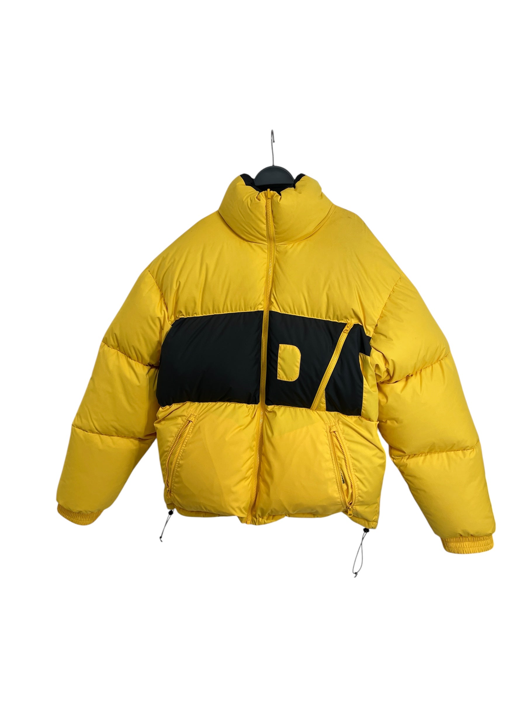 DENIM TEARS/Puffer Jkt/XL/Nylon/YEL/REVERSIBLE COLOR BLOCK view 1