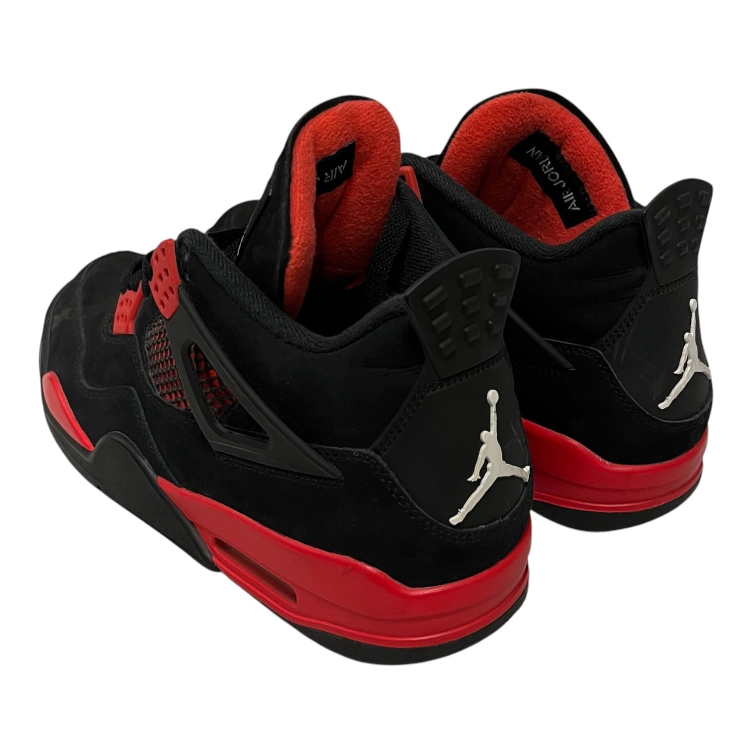 NIKE/Shoes/US 9.5/Suede/BLK/jordan 4 blk red view 2