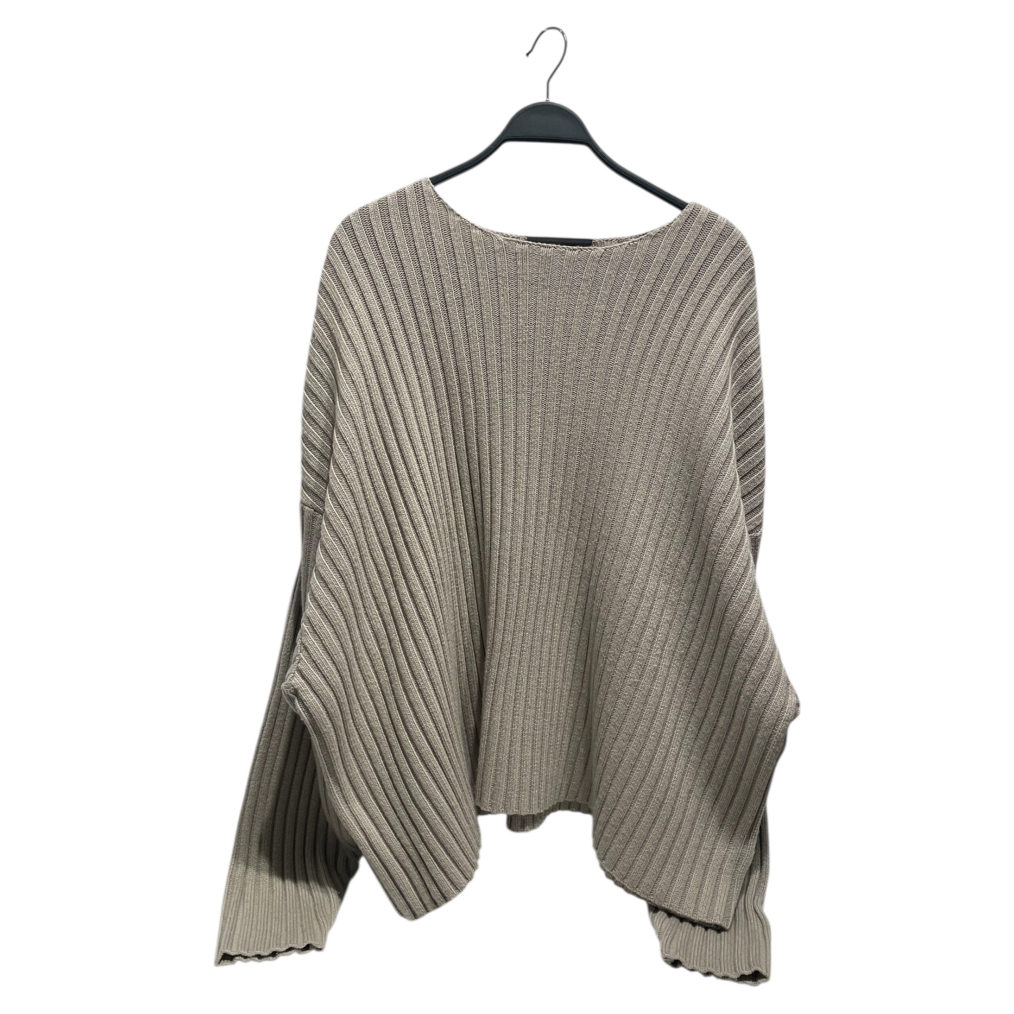 ESSENTIALS/Heavy Sweater/M/Stripe/Cotton/GRY/ view 1