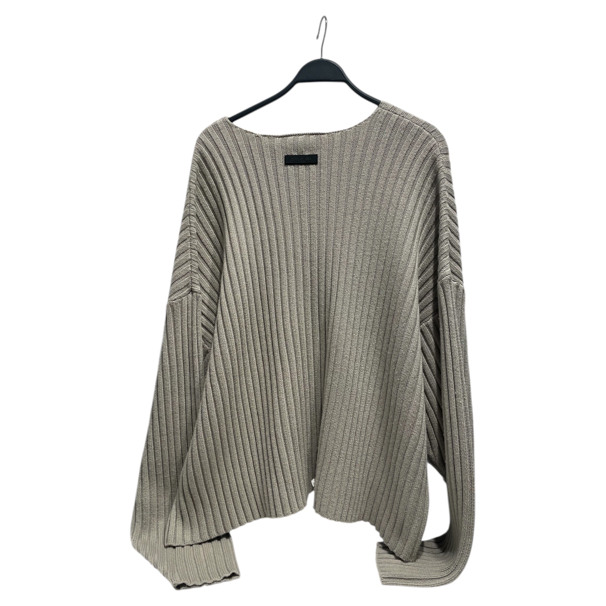 ESSENTIALS/Heavy Sweater/M/Stripe/Cotton/GRY/ view 2