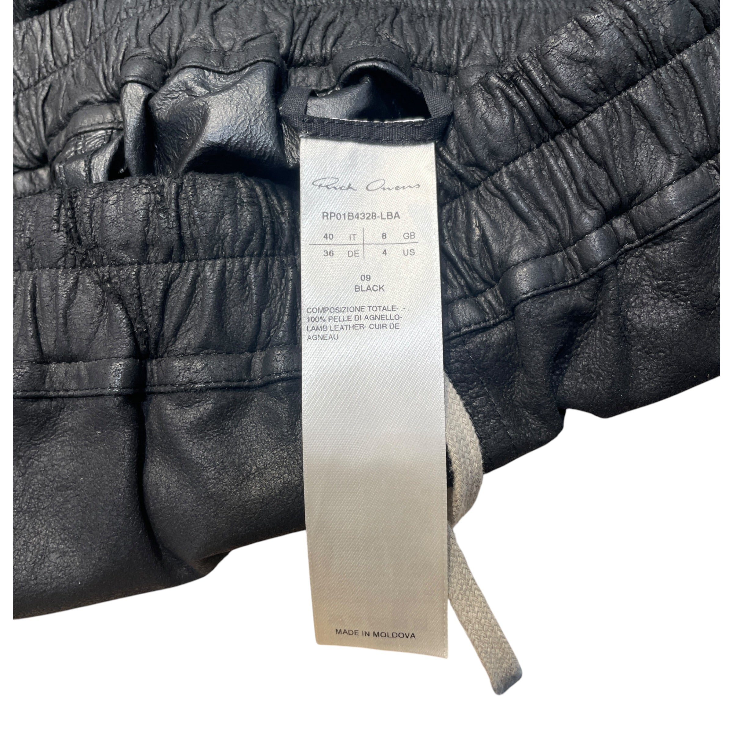 Rick Owens/Shorts/4/Lambskin/BLK/Fog Boxers view 3