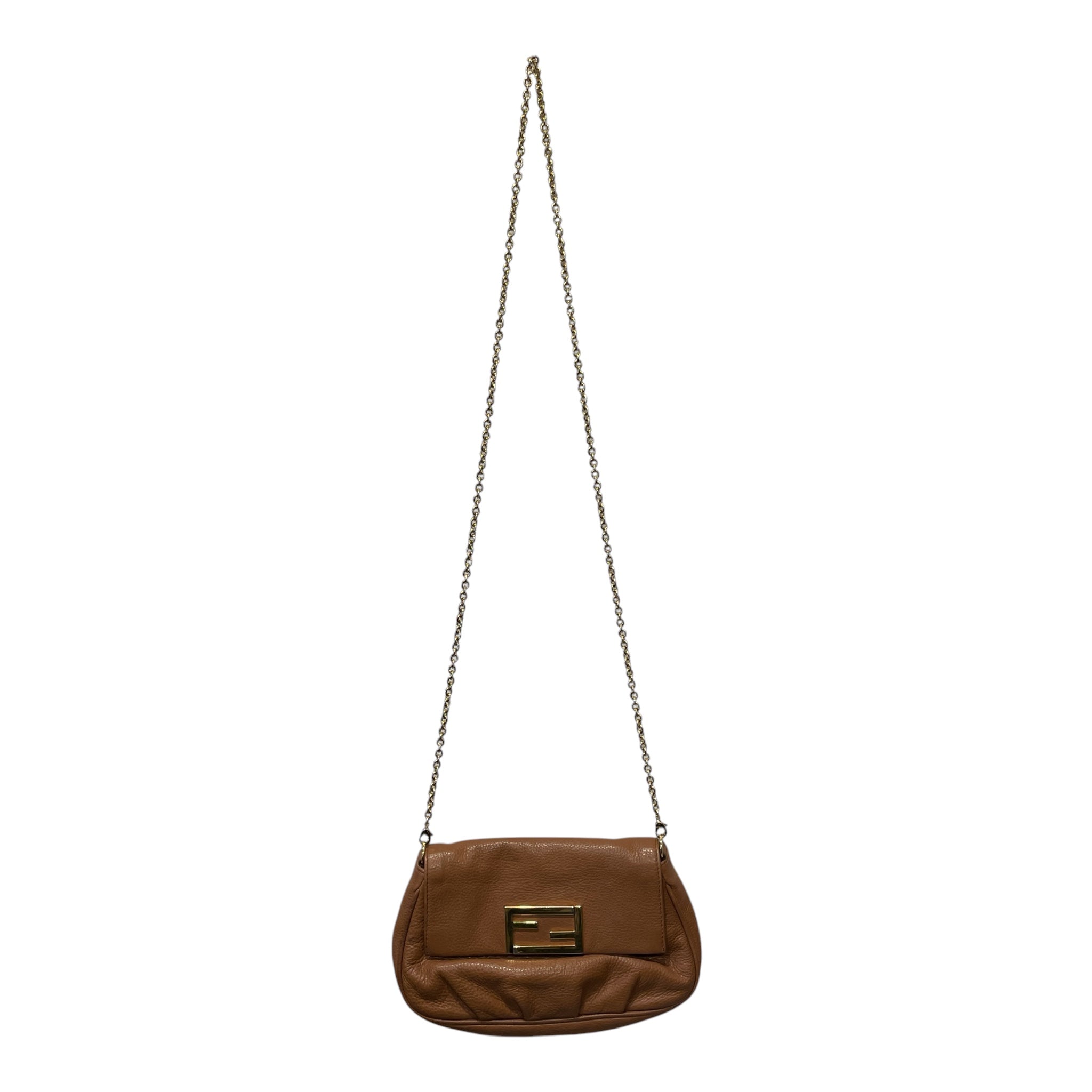 FENDI/Bag/Leather/BRW/FENDISTA POCHETTE CHAIN STRAP view 1