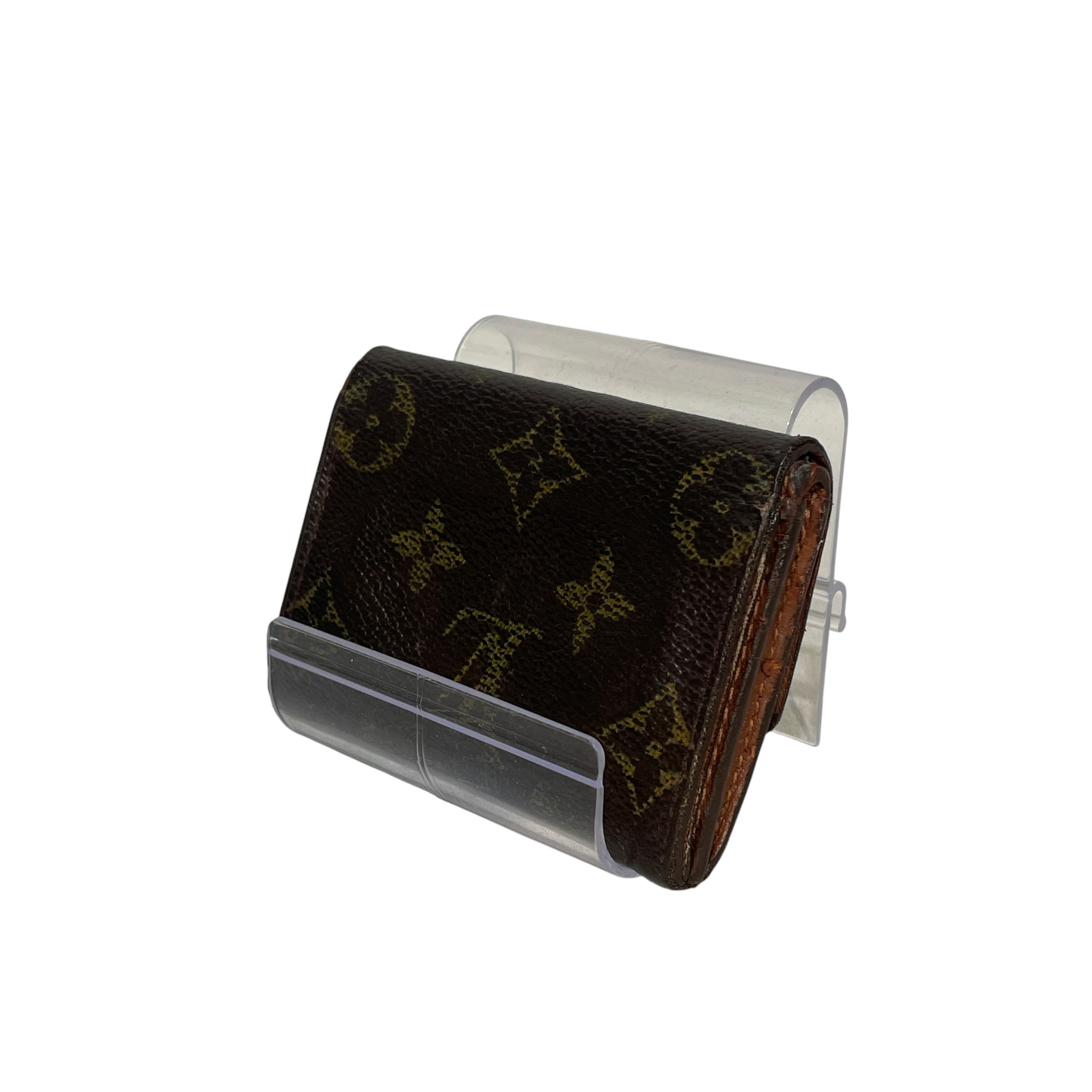 LOUIS VUITTON/Coin Wallet/Monogram/Leather/BRW/Elise Trifold view 2