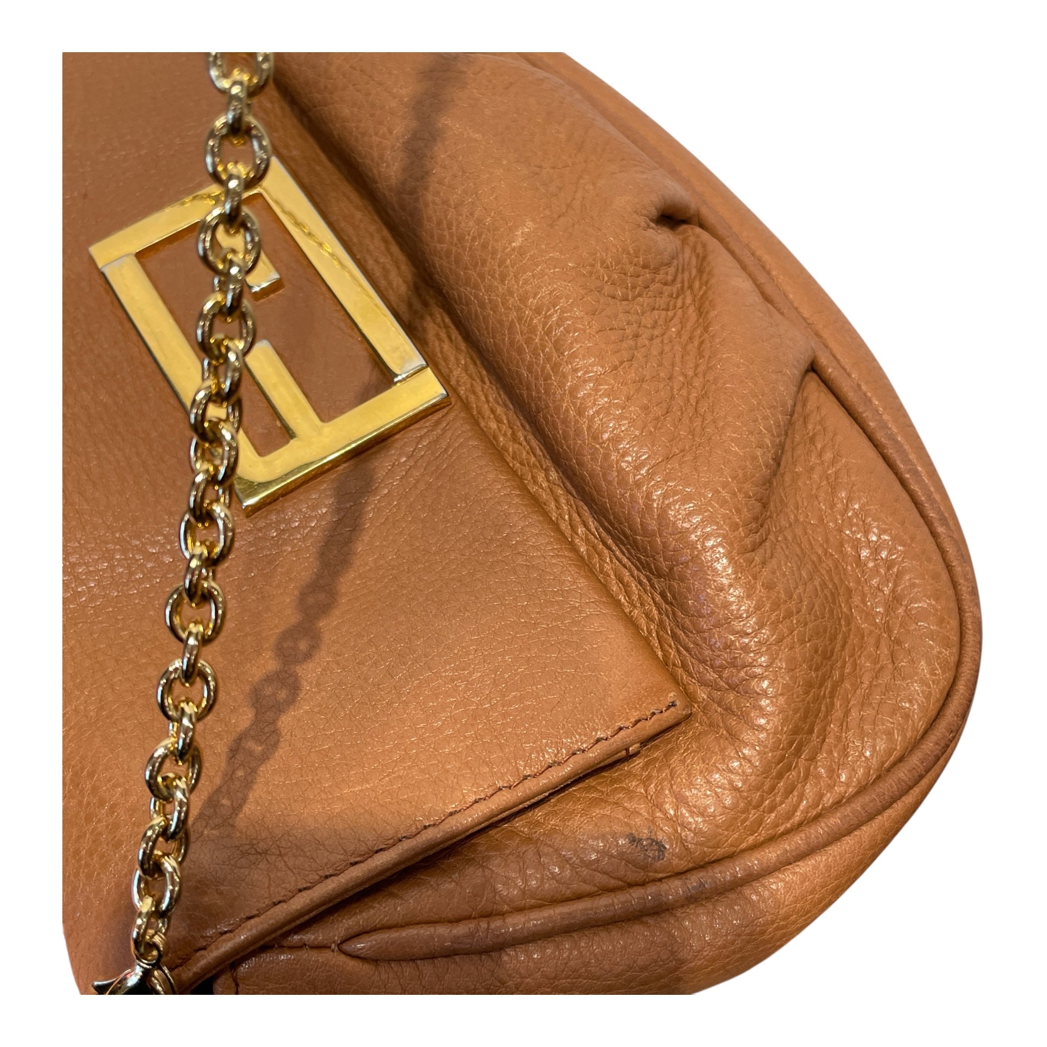 FENDI/Bag/Leather/BRW/FENDISTA POCHETTE CHAIN STRAP view 5