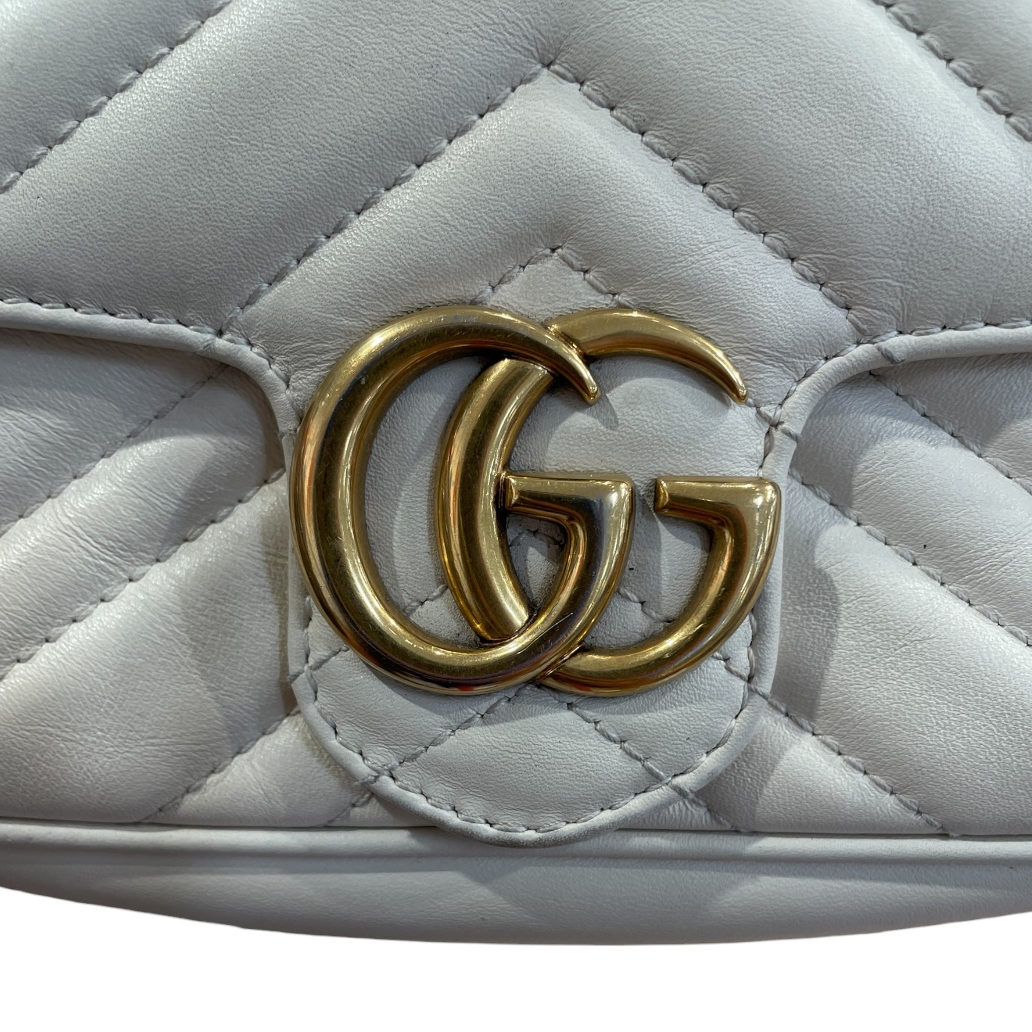 GUCCI/Cross Body Bag/Leather/CRM/GG Marmont Leather view 5