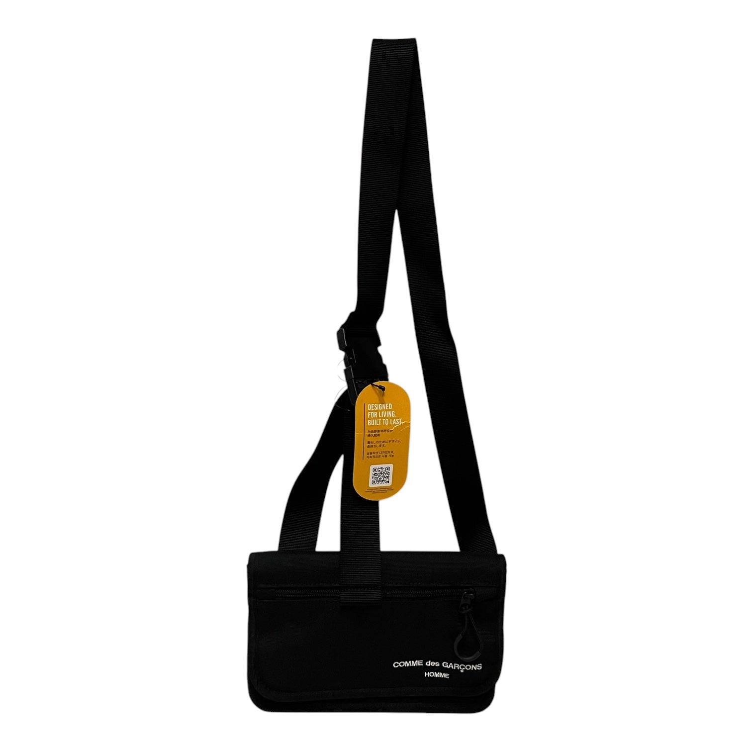 COMME des GARCONS HOMME/Cross Body Bag/Nylon/BLK/cdg homme cordura blk bag view 1