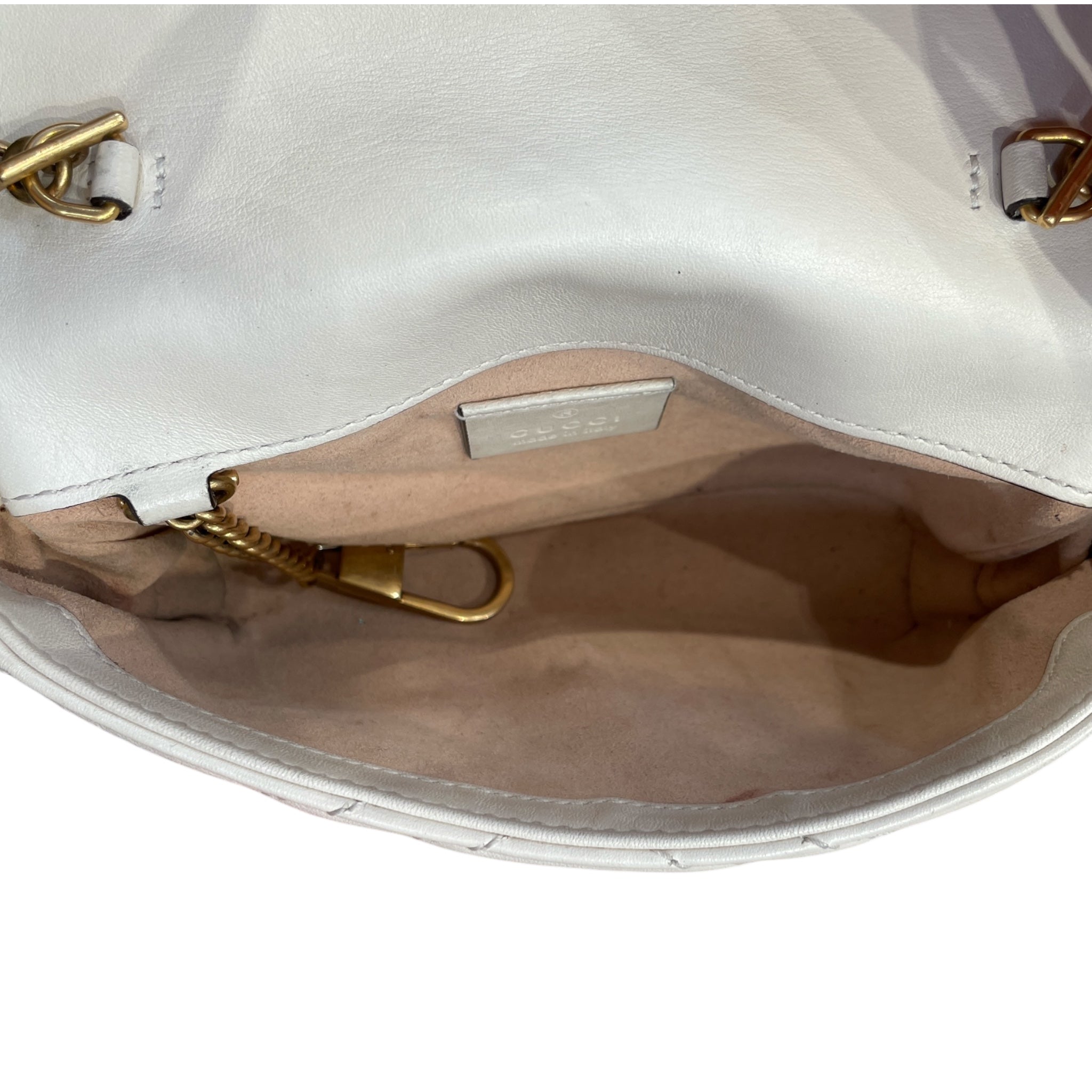 GUCCI/Cross Body Bag/Leather/CRM/GG Marmont Leather view 6
