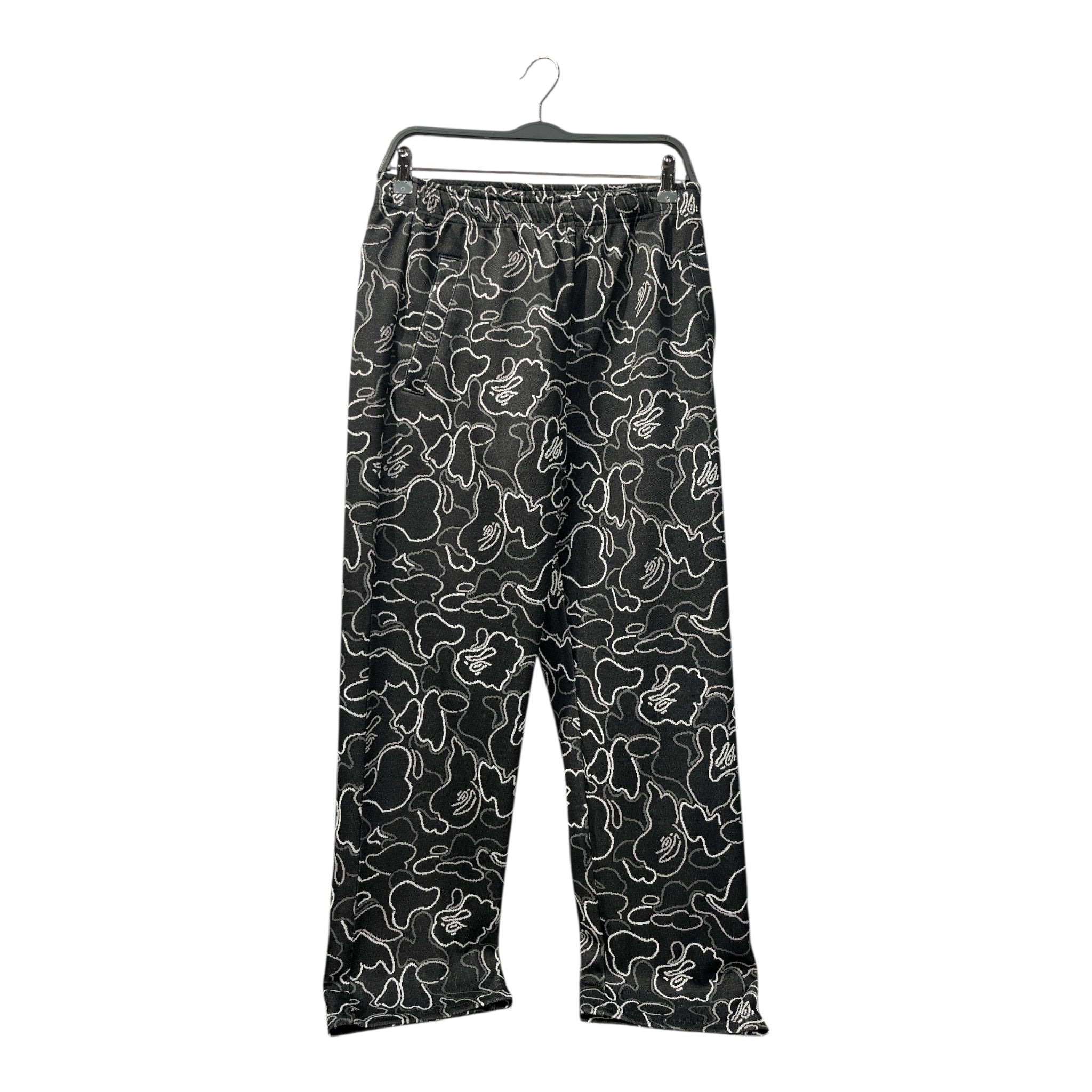 A BATHING APE/Pants/M/Cotton/BLK/All Over Print/ view 1