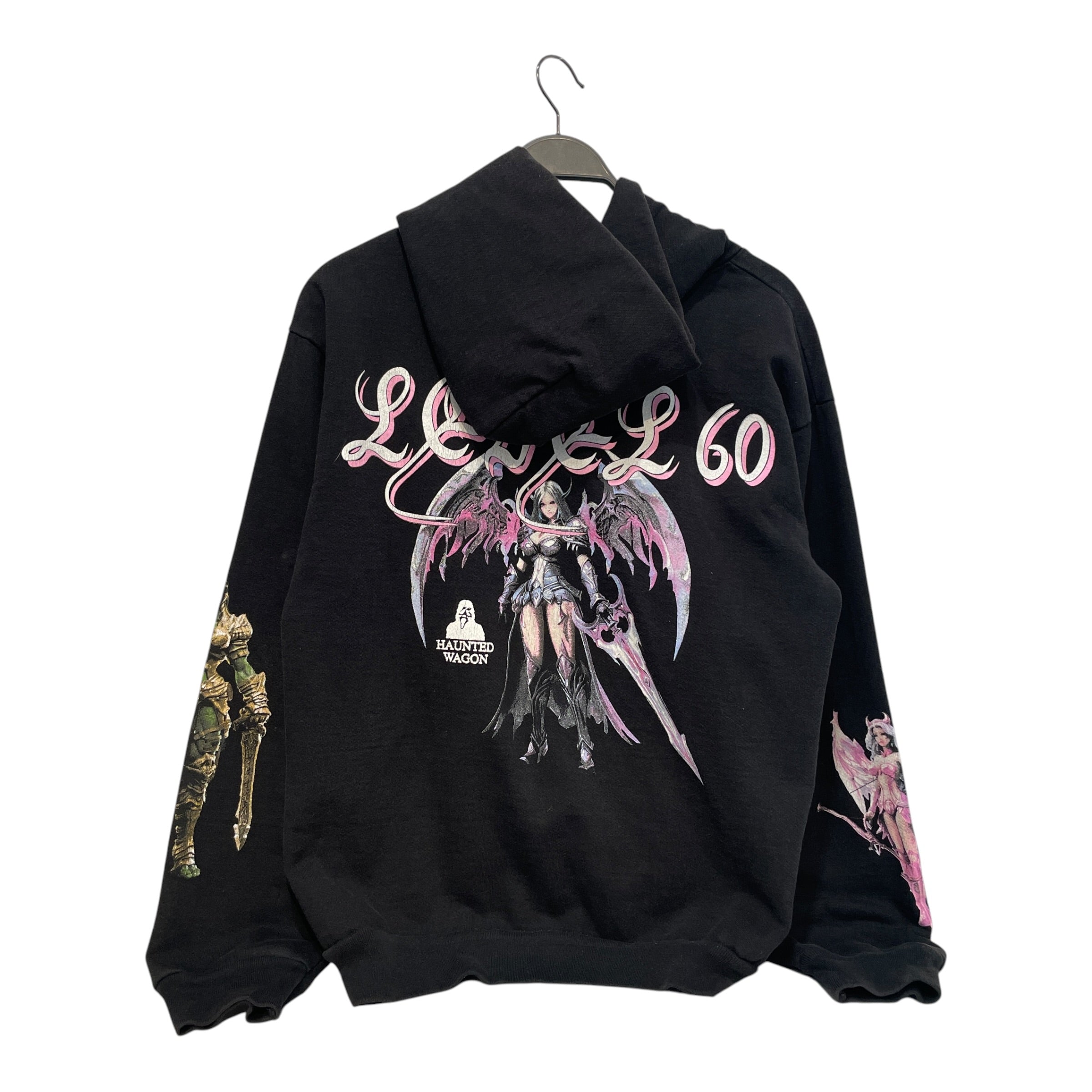 Online Ceramics/Hoodie/M/Graphic/Cotton/BLK/WoW Graphic view 2