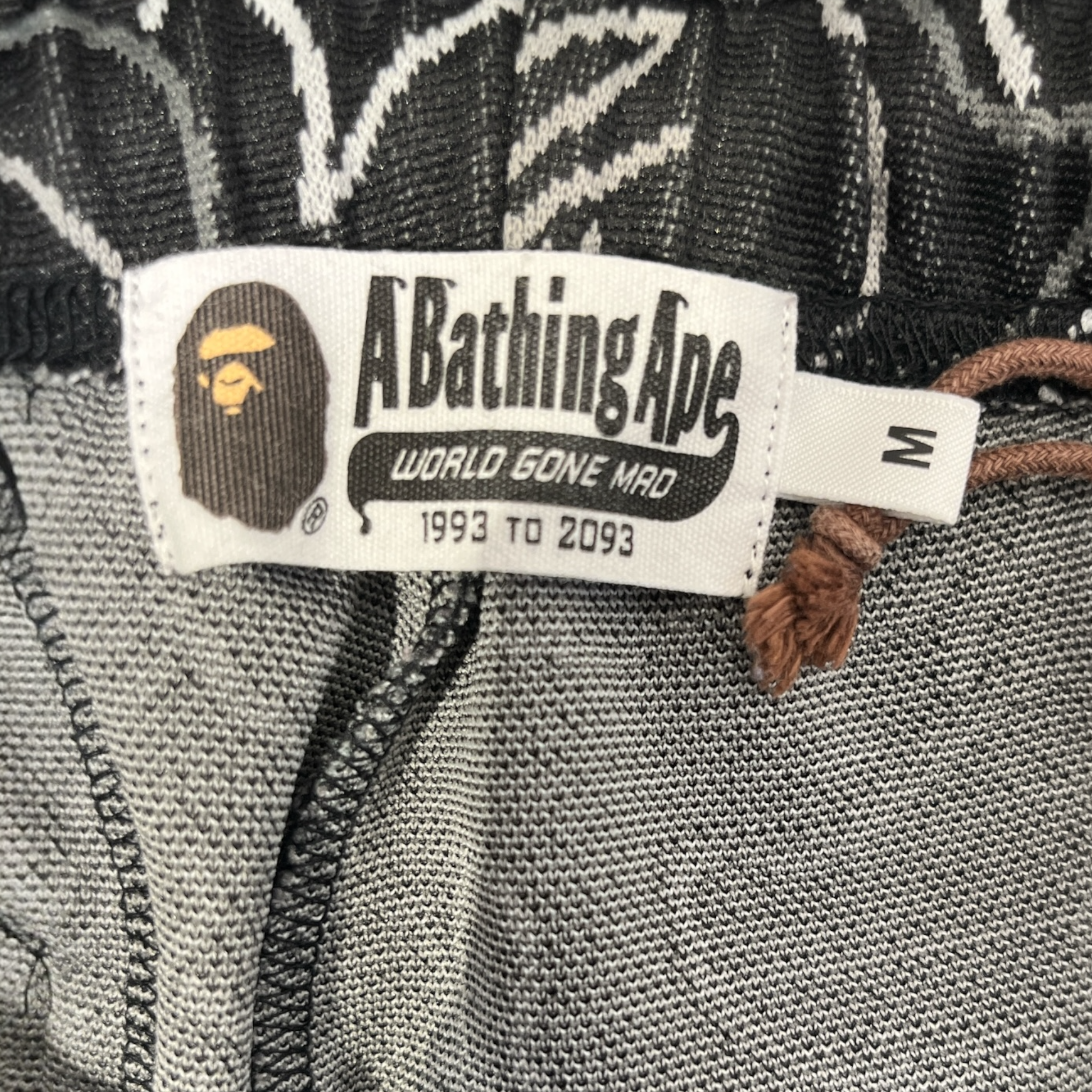 A BATHING APE/Pants/M/Cotton/BLK/All Over Print/ view 3