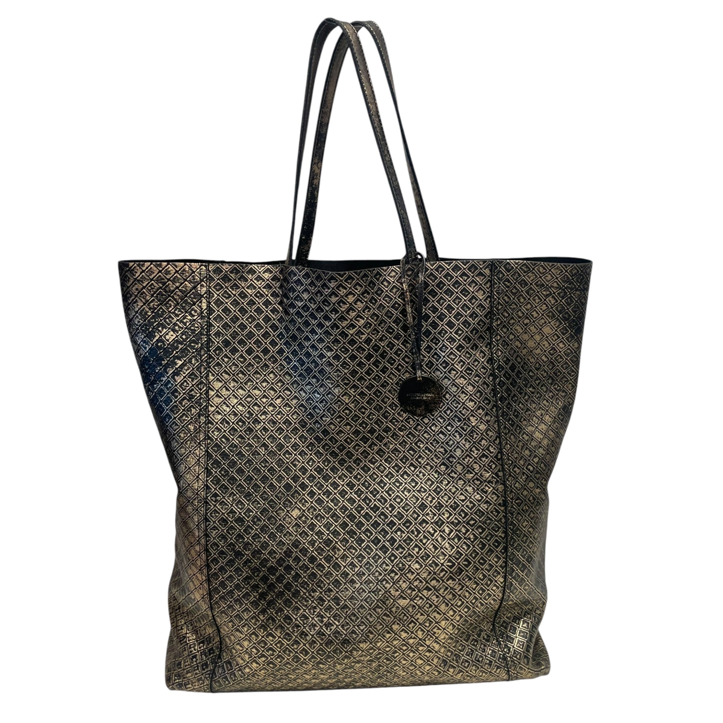 BOTTEGA VENETA/Bag/All Over Print/Leather/GLD/intrecciomirage tote view 1