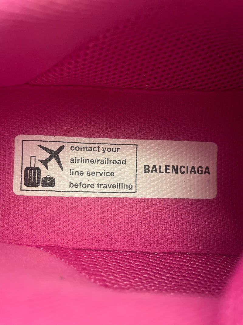BALENCIAGA/Low-Sneakers/EU 39/Leather/PNK/HOT PINK TRACK SNEAKERS