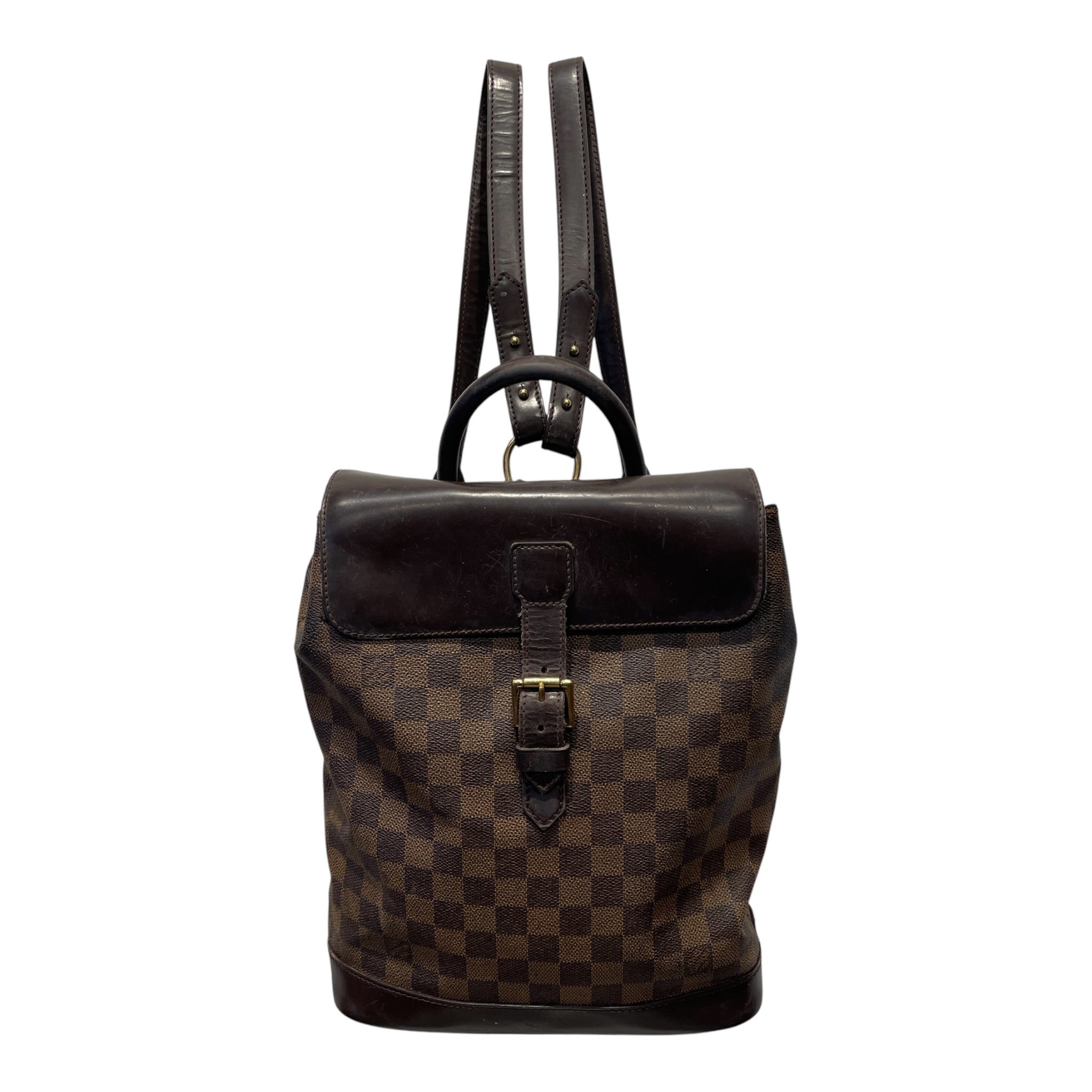 LOUIS VUITTON/Backpack/All Over Print/Leather/BRW/VINTAGE DAMIER SOHO BACKPACK view 1