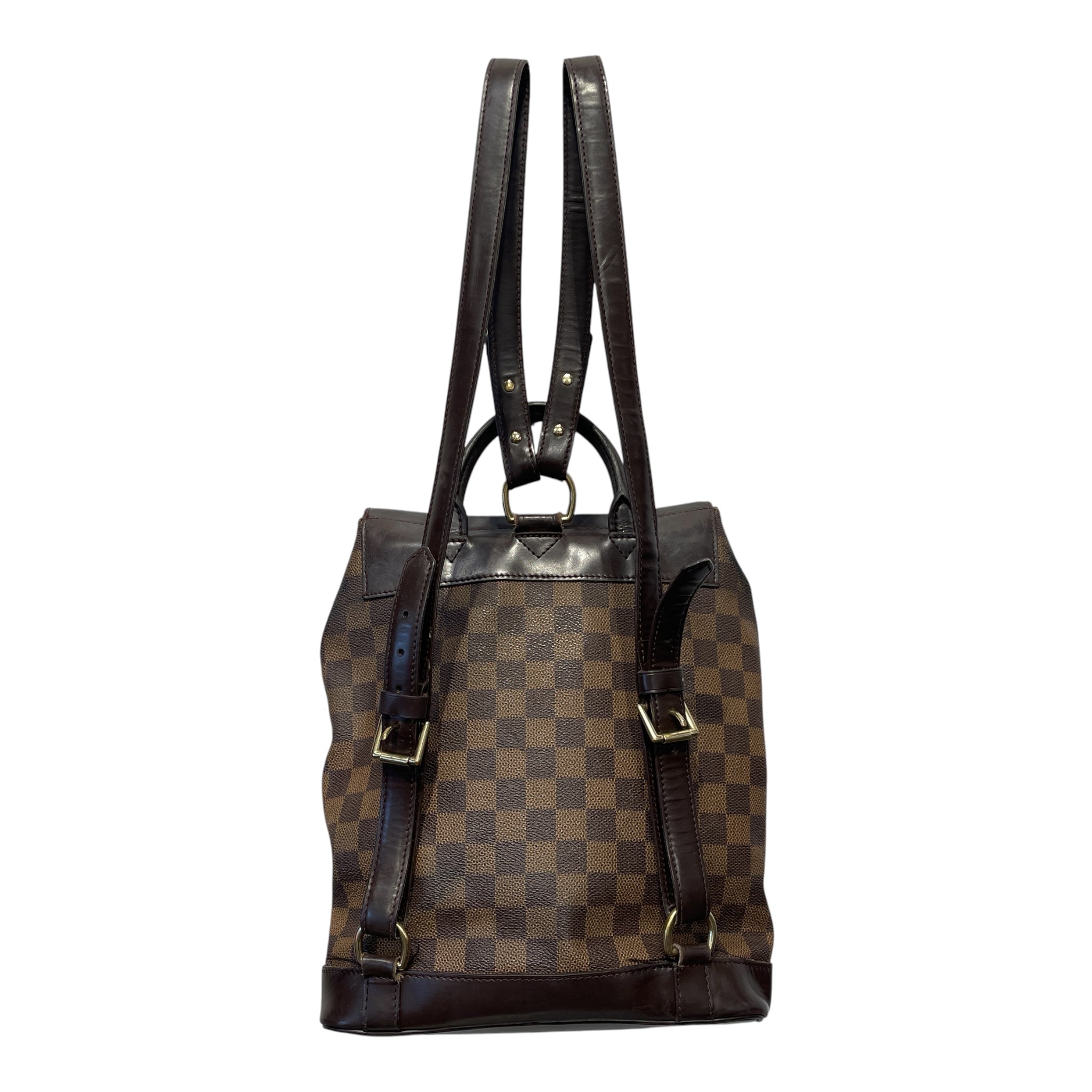 LOUIS VUITTON/Backpack/All Over Print/Leather/BRW/VINTAGE DAMIER SOHO BACKPACK view 2