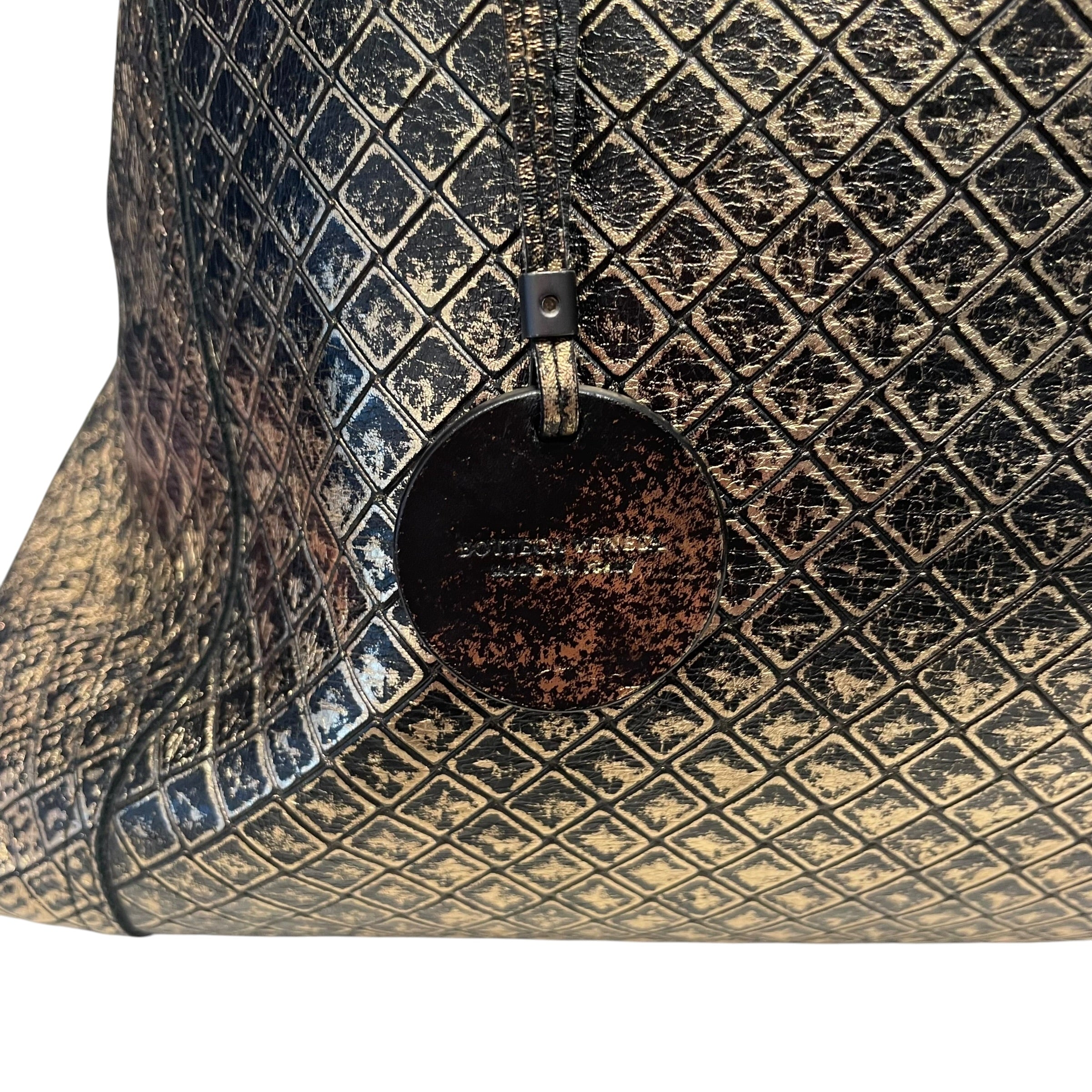 BOTTEGA VENETA/Bag/All Over Print/Leather/GLD/intrecciomirage tote view 5