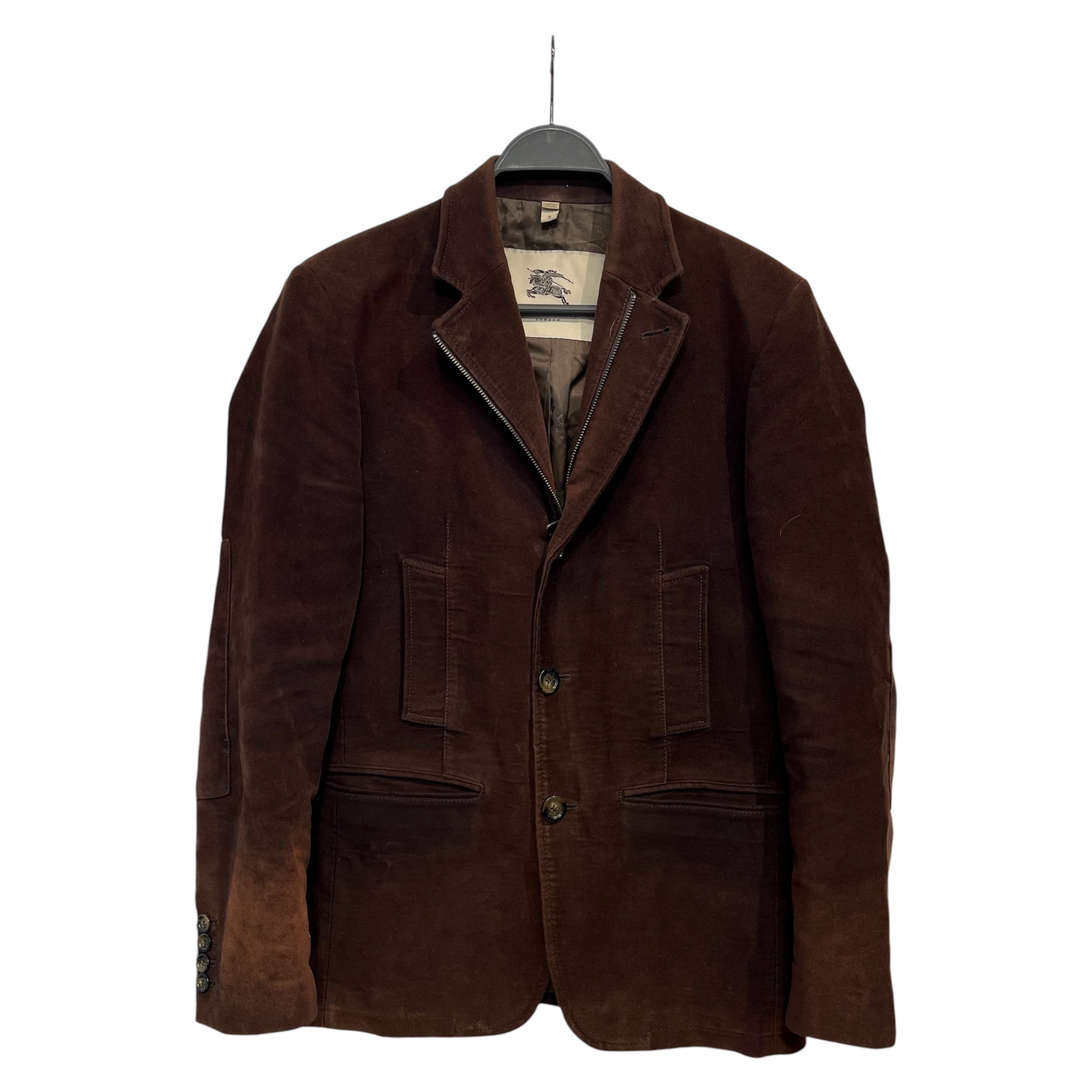 BURBERRY LONDON/Jacket/S/Cotton/BRW/ZIP UP/BUTTON BLAZER view 1