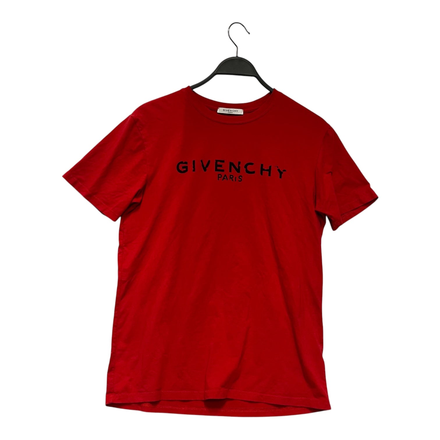 GIVENCHY/T-Shirt/M/Cotton/RED/givenchy red tee view 1