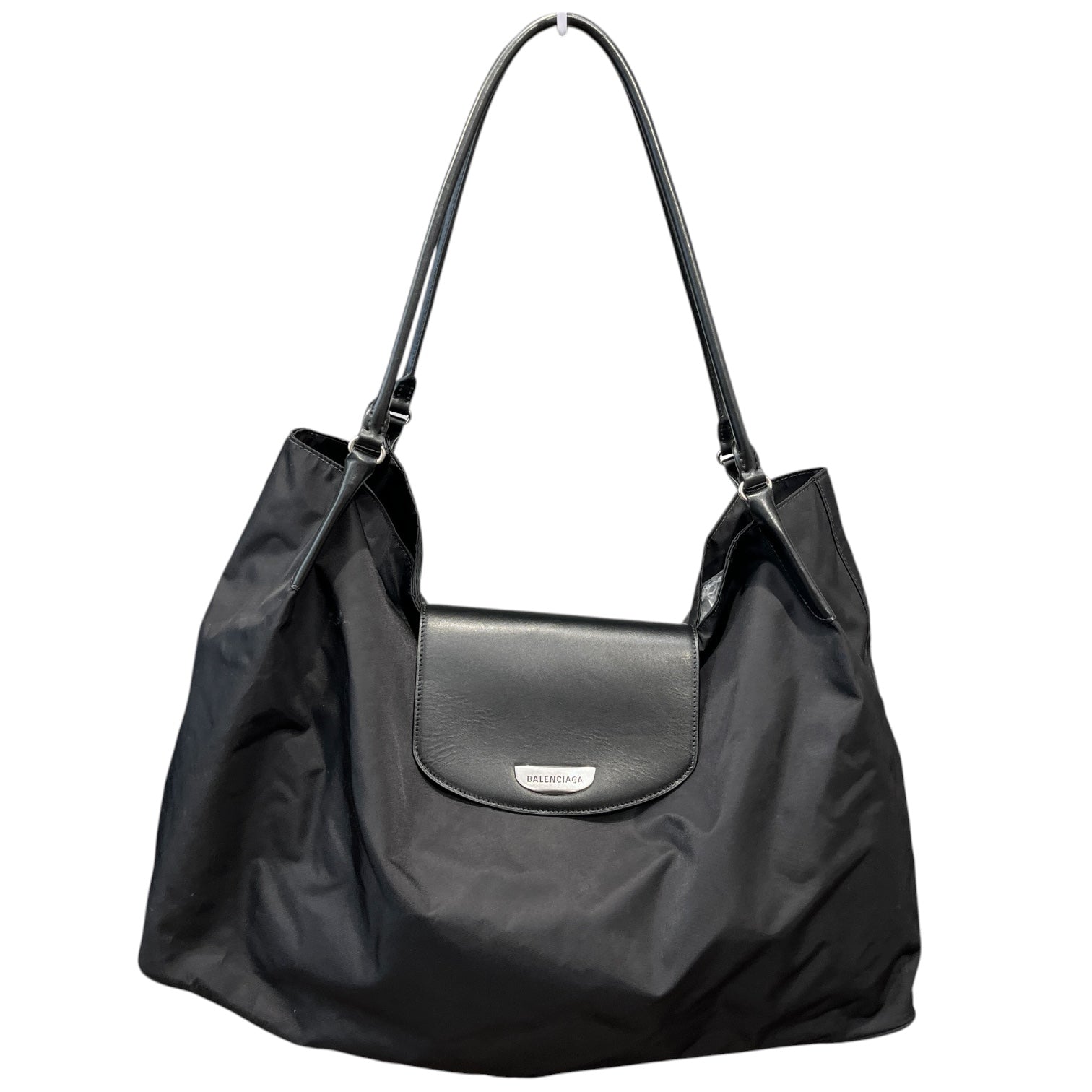 BALENCIAGA/Tote Bag/Nylon/BLK/GENEVE LARGE HOBO view 1