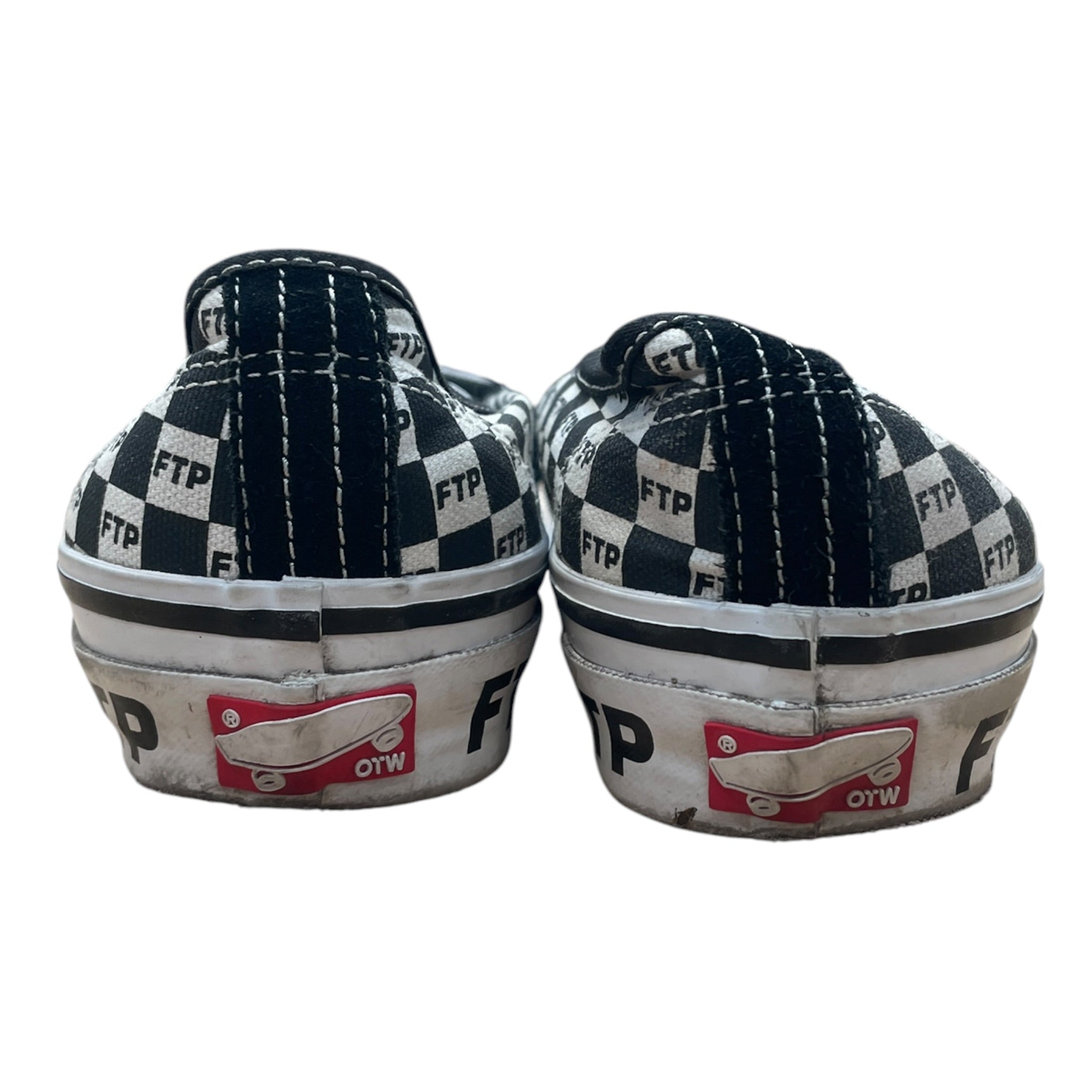VANS/FTP/Low-Sneakers/US 10/BLK/Authentic 44 checkerbard view 3