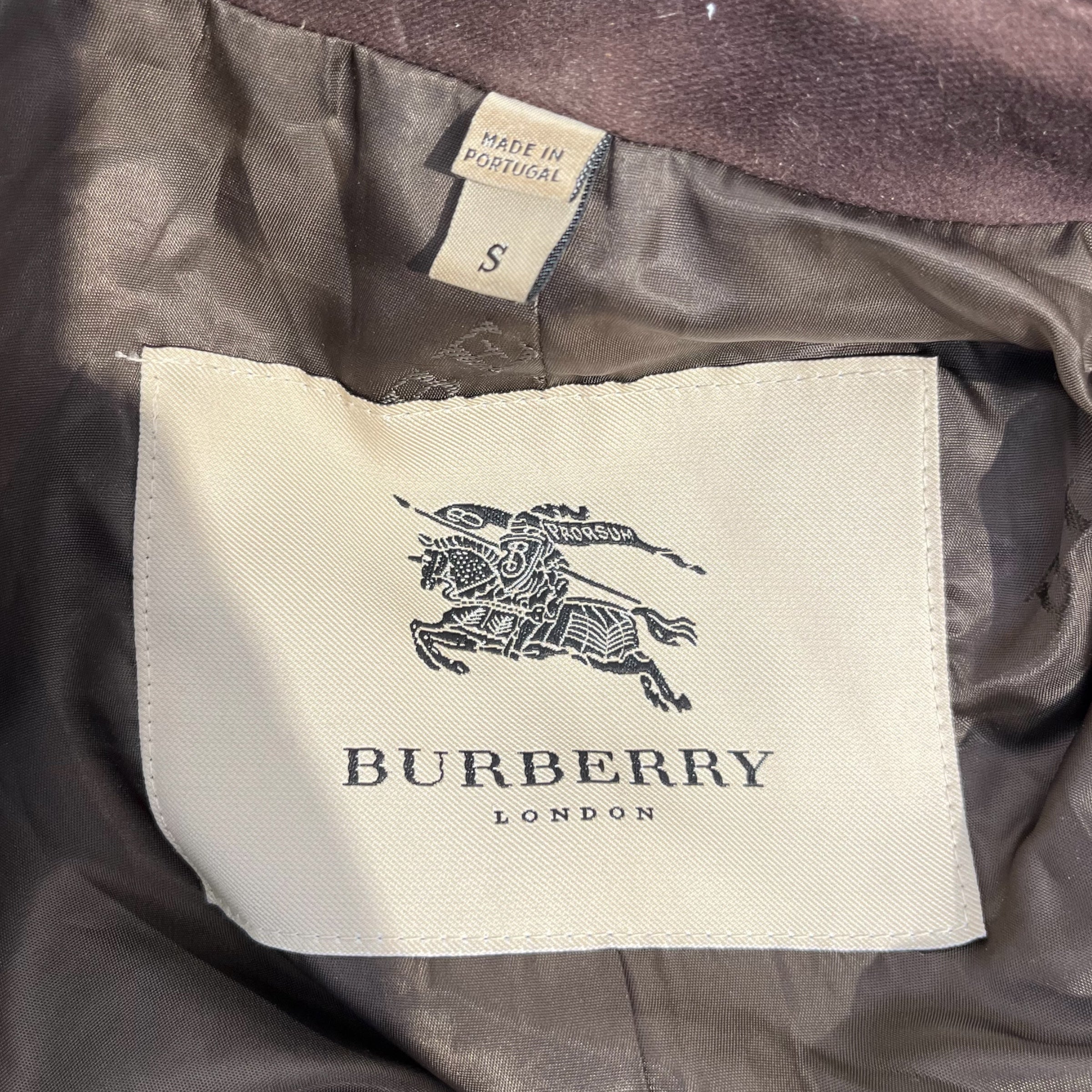 BURBERRY LONDON/Jacket/S/Cotton/BRW/ZIP UP/BUTTON BLAZER view 3