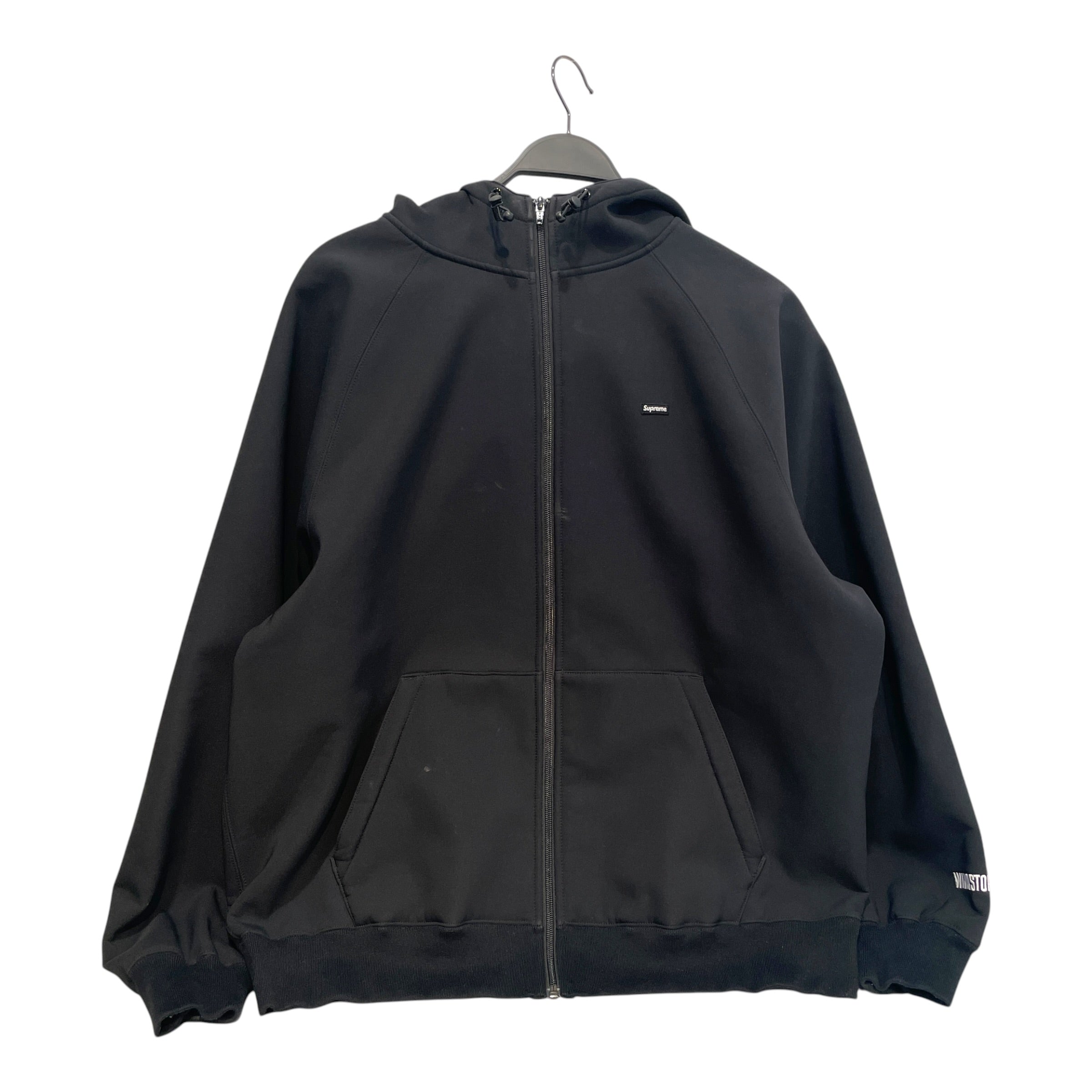 Supreme/Zip Up Hoodie/L/Cotton/BLK/Windstopper Gore-Tex Zip-up view 1
