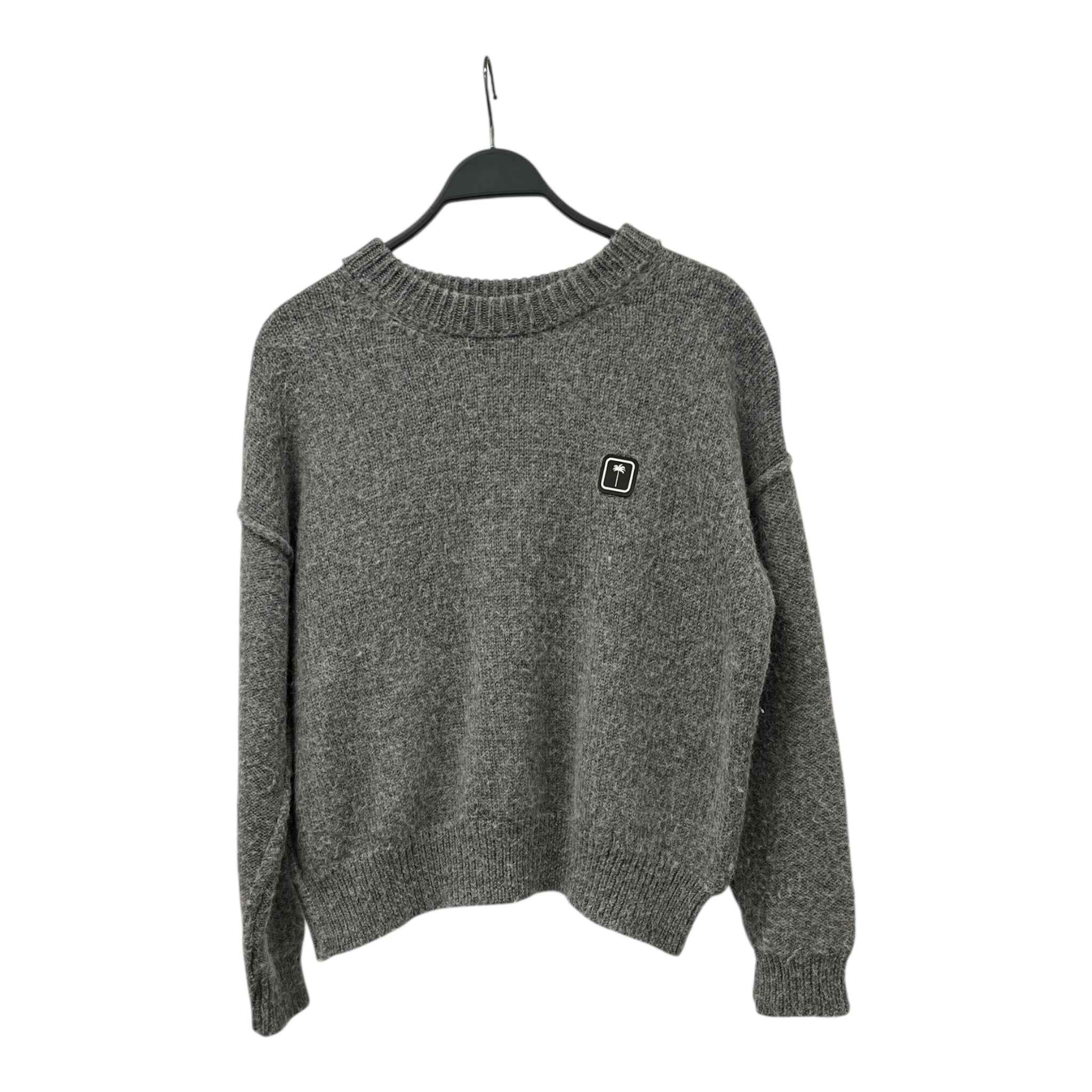 Palm Angels/Heavy Sweater/M/Wool/GRY/WOOL FUZZY SWEATER view 1