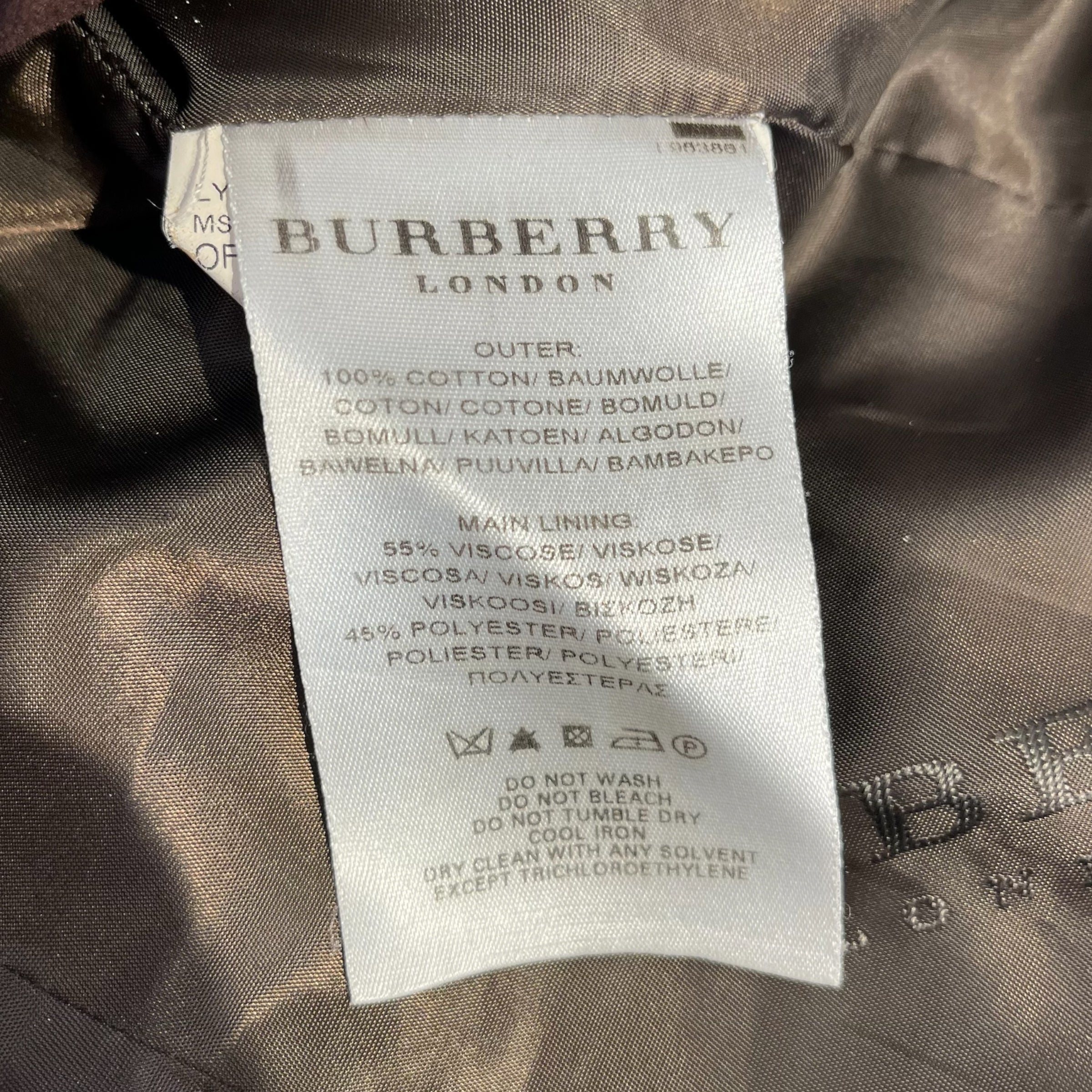 BURBERRY LONDON/Jacket/S/Cotton/BRW/ZIP UP/BUTTON BLAZER view 4