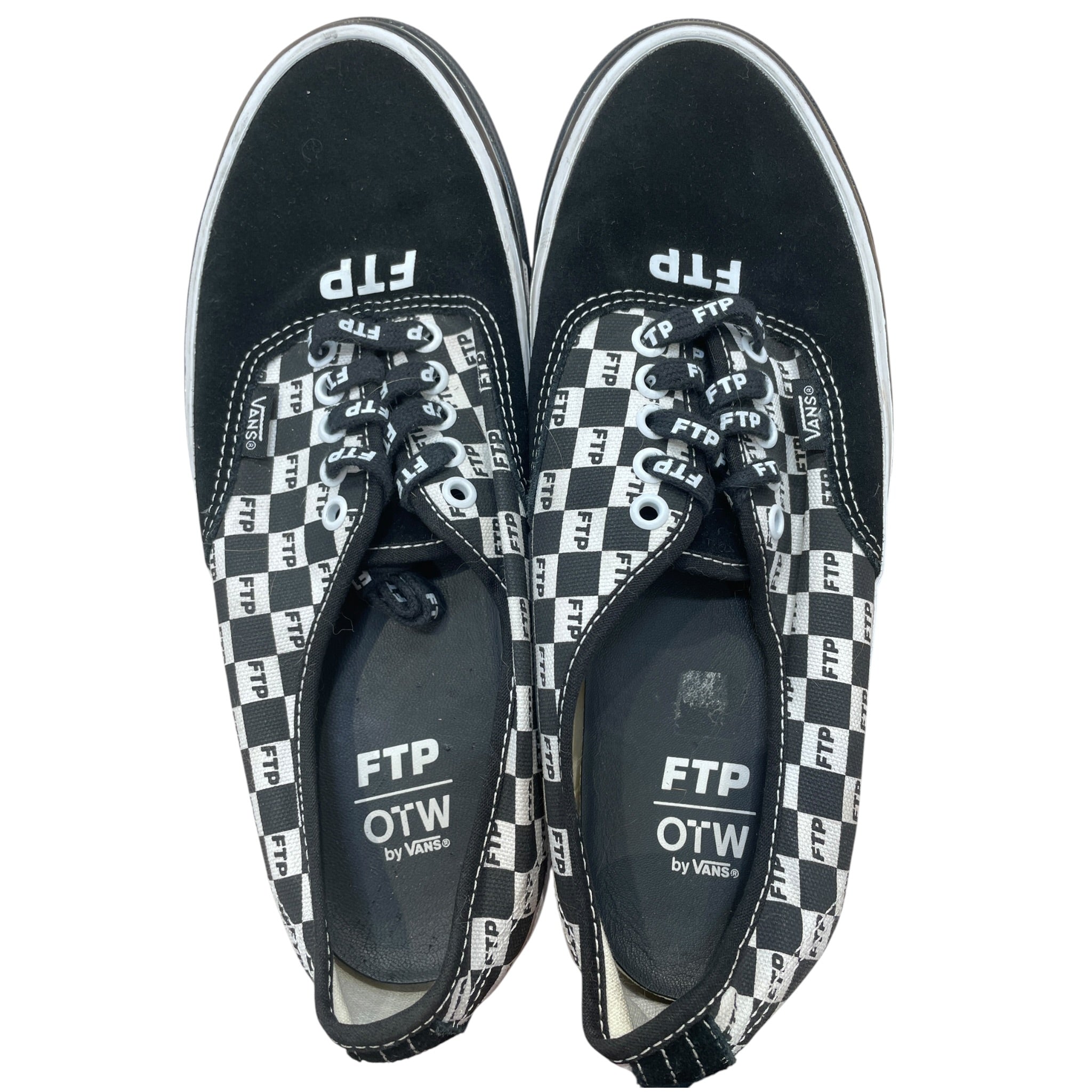 VANS/FTP/Low-Sneakers/US 10/BLK/Authentic 44 checkerbard view 4