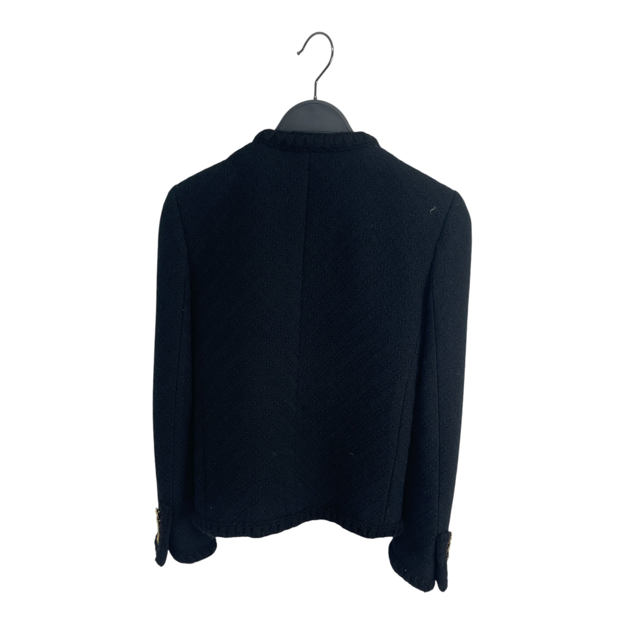 SAINT LAURENT/Jacket/34/Silk/BLK/TWEED JACKET BLACK view 2