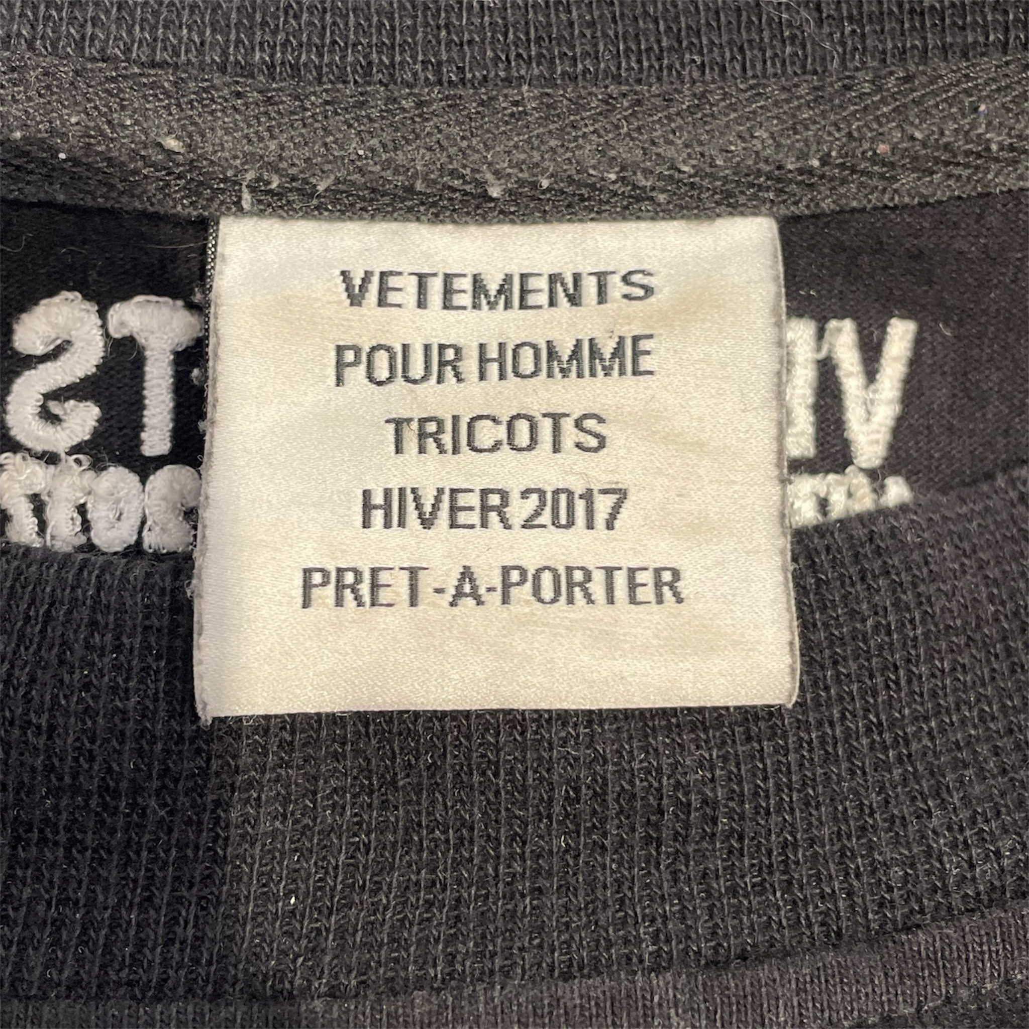 VETEMENTS/LS T-Shirt/M/Cotton/BLK/MAY THE BRIDGES I BURN view 3