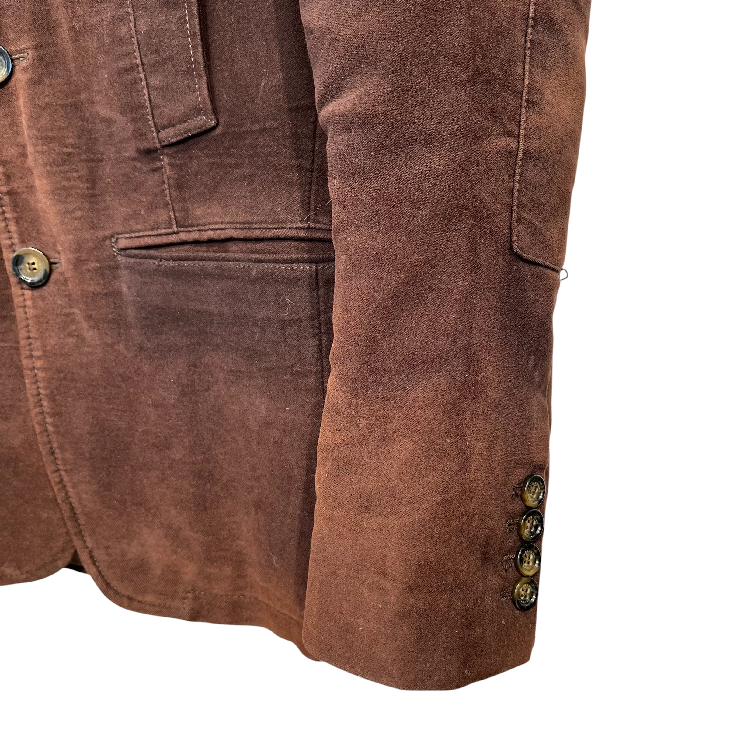 BURBERRY LONDON/Jacket/S/Cotton/BRW/ZIP UP/BUTTON BLAZER view 7