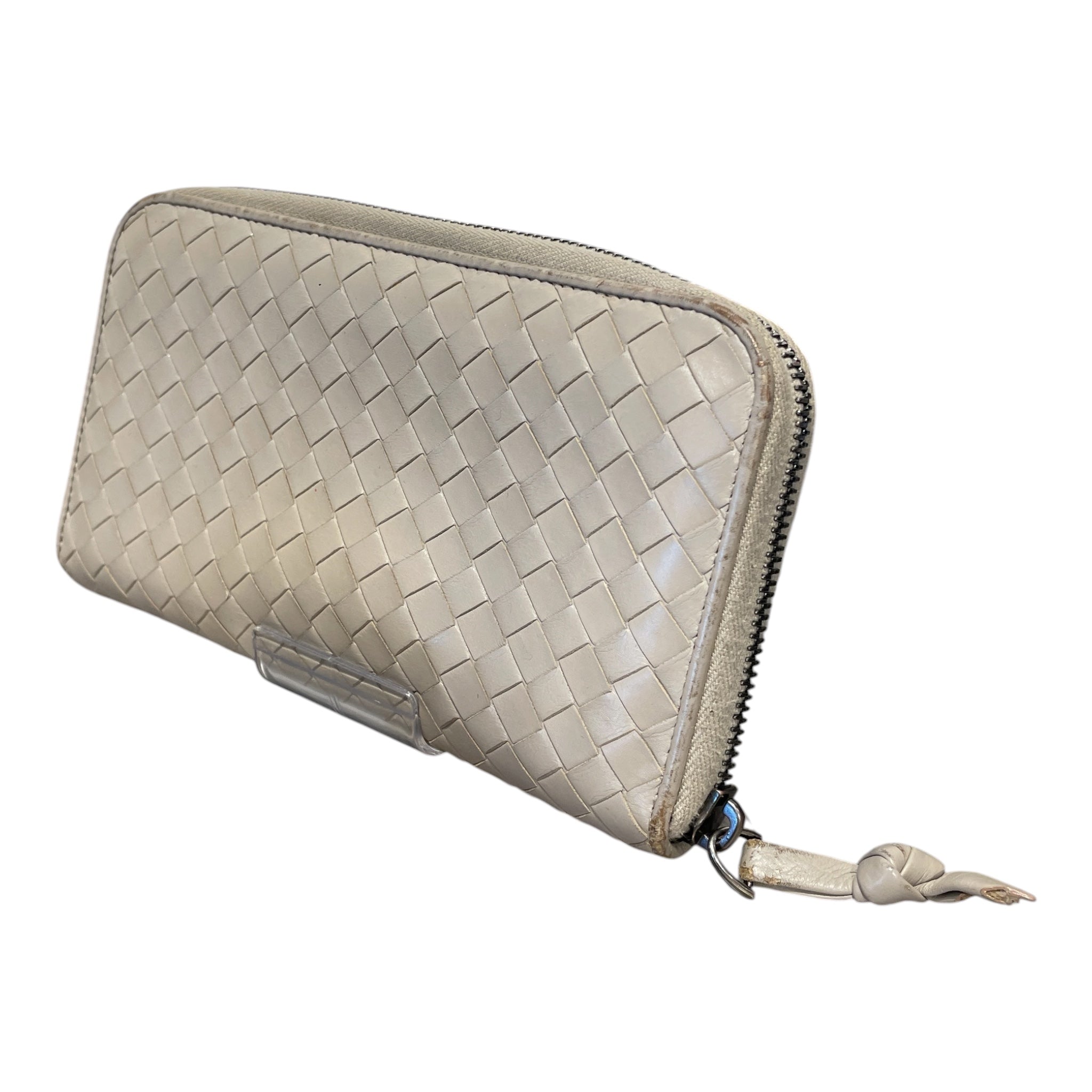 BOTTEGA VENETA/Long Wallet/Leather/GRY/L's/INTRECCIATO ZIP view 1