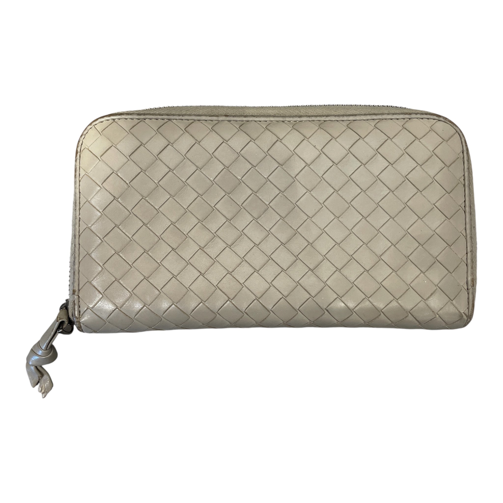 BOTTEGA VENETA/Long Wallet/Leather/GRY/L's/INTRECCIATO ZIP view 2