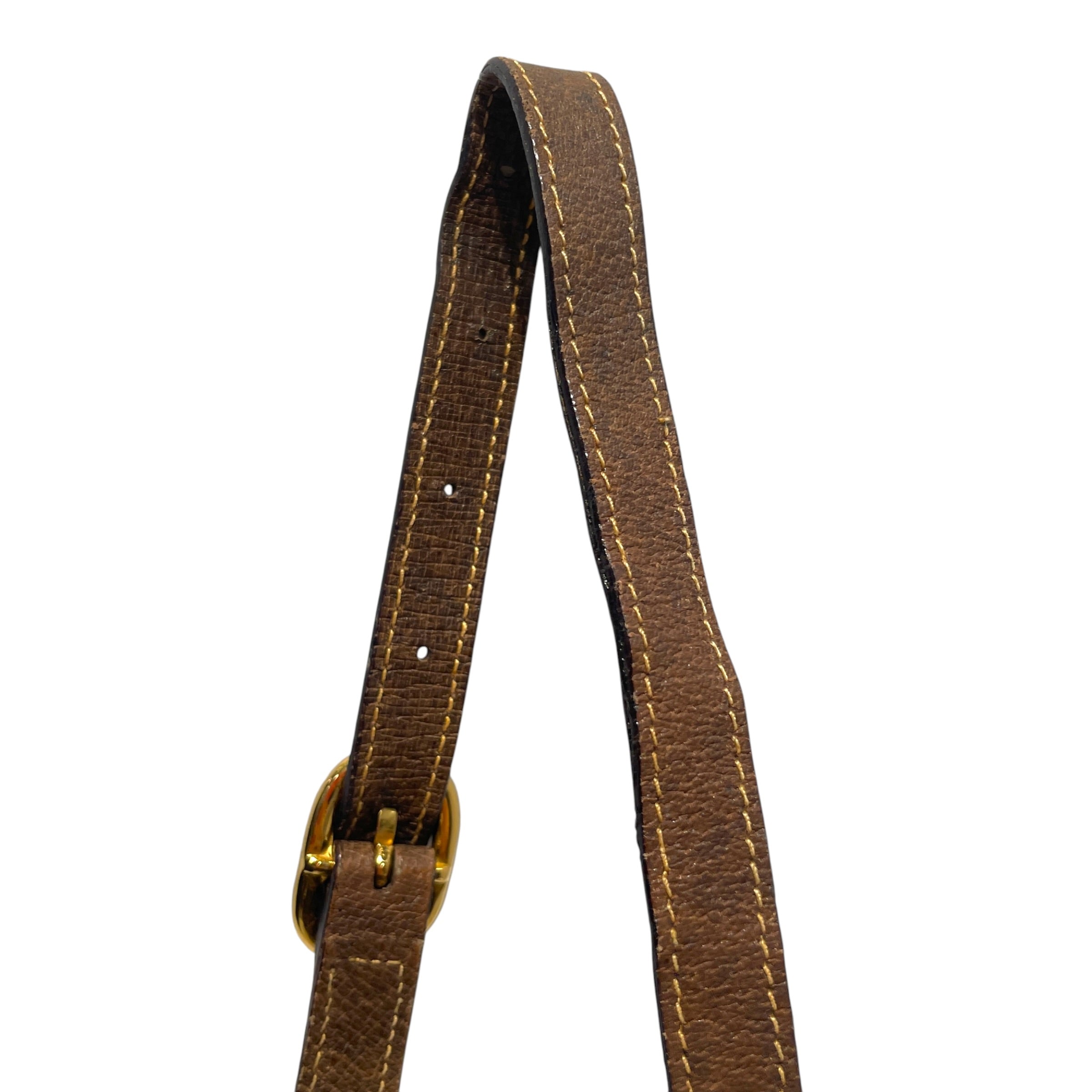 GUCCI/Cross Body Bag/Monogram/Leather/BRW/Micro GG Supreme Crossbody view 6