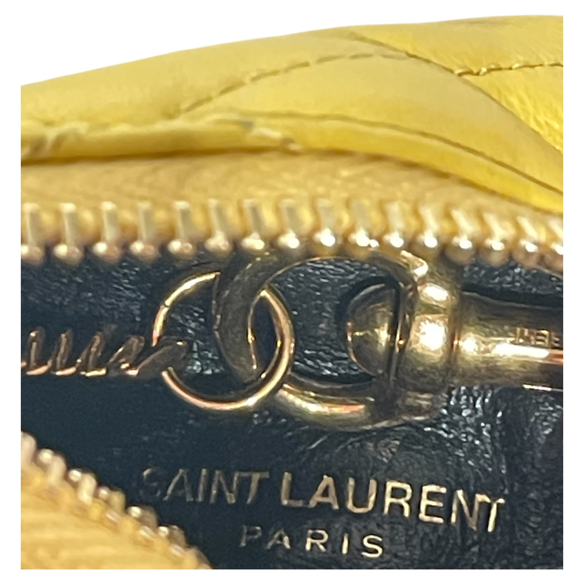SAINT LAURENT/Leather/YEL/Key Pouch view 3