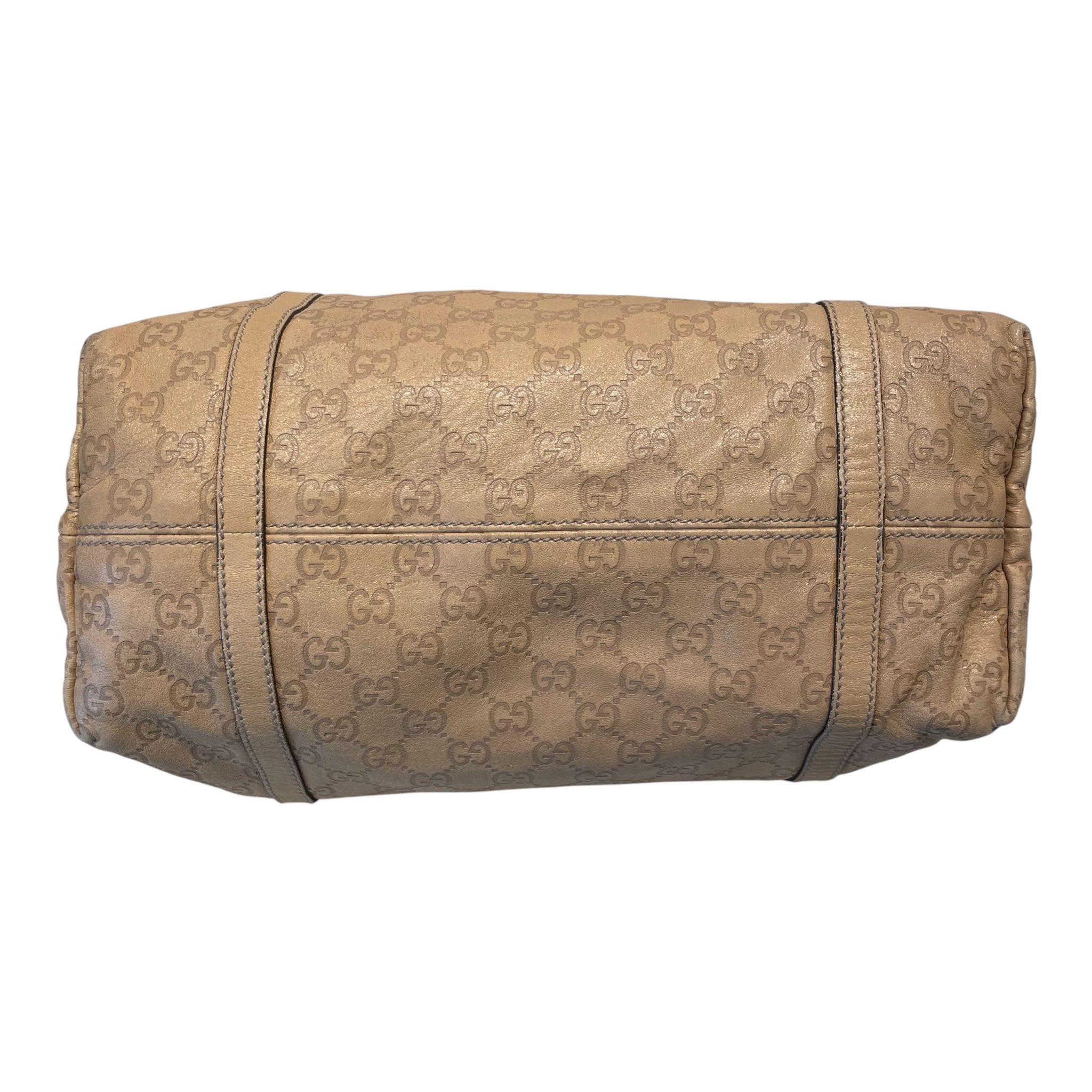 GUCCI/Bag/Monogram/Leather/BEG/guccissima tote view 5
