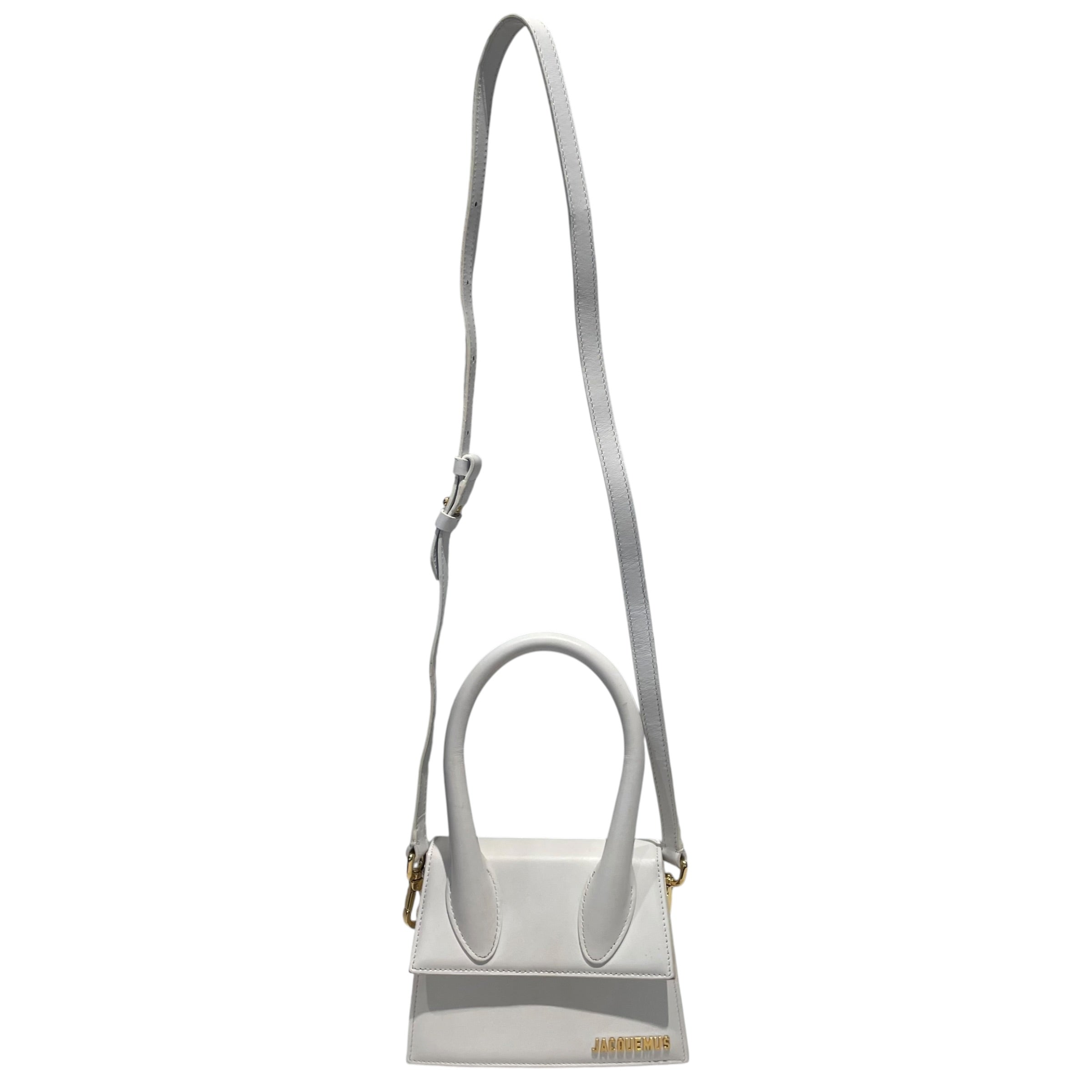JACQUEMUS/Hand Bag/Leather/WHT/Le Chiquito Handle Bag view 1