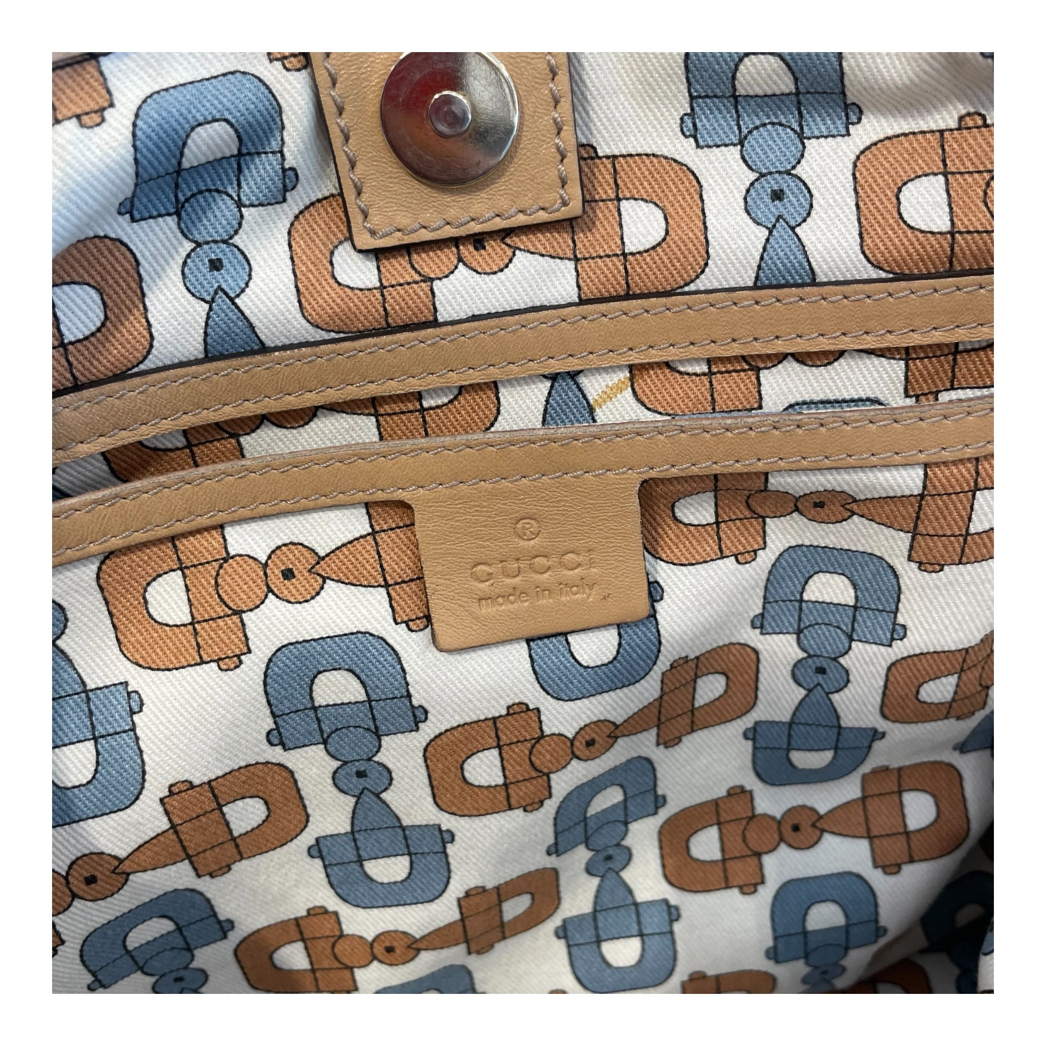 GUCCI/Bag/Monogram/Leather/BEG/guccissima tote view 6