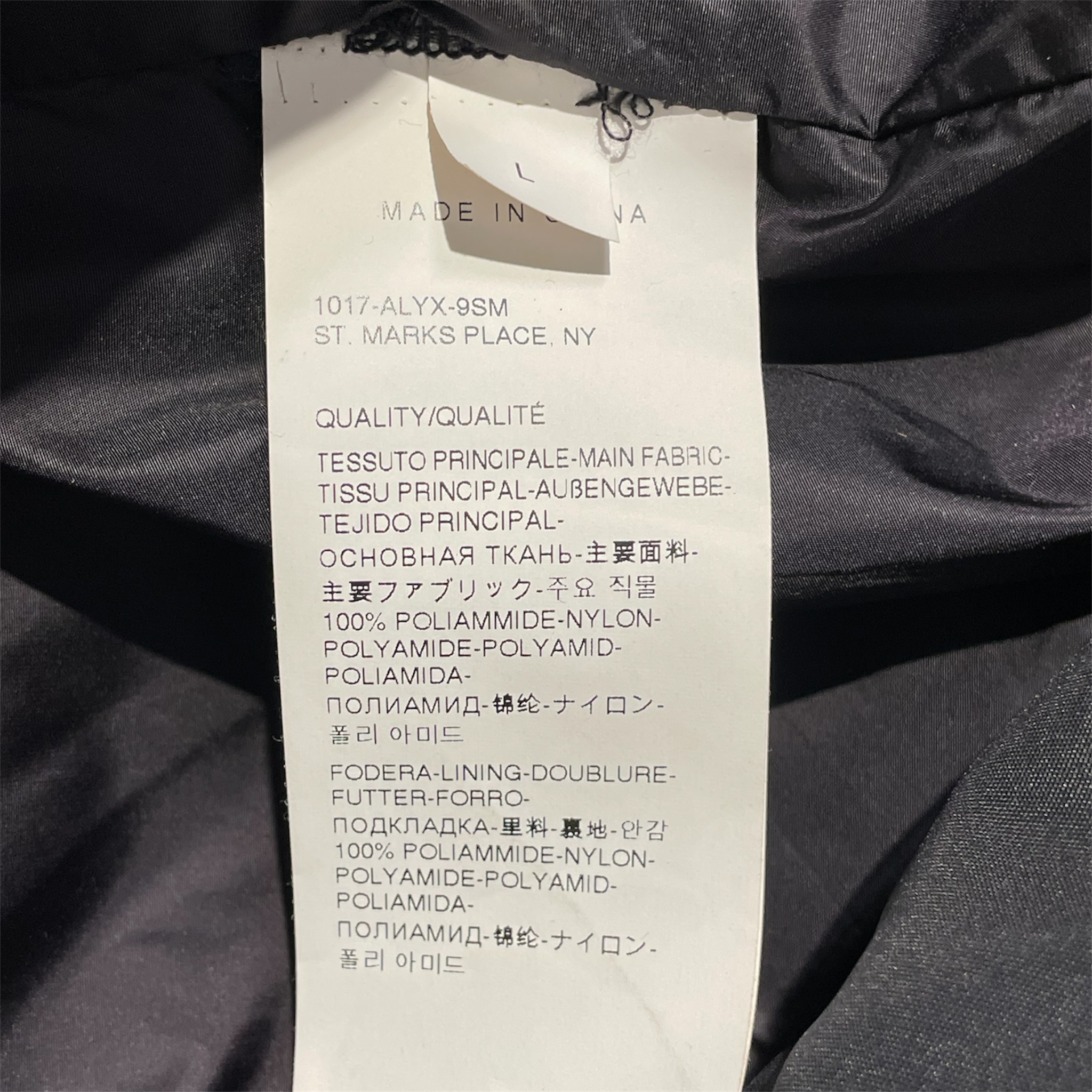 1017 ALYX 9SM(ALYX)/Coat/L/Nylon/BLK/PUFFER COAT view 4