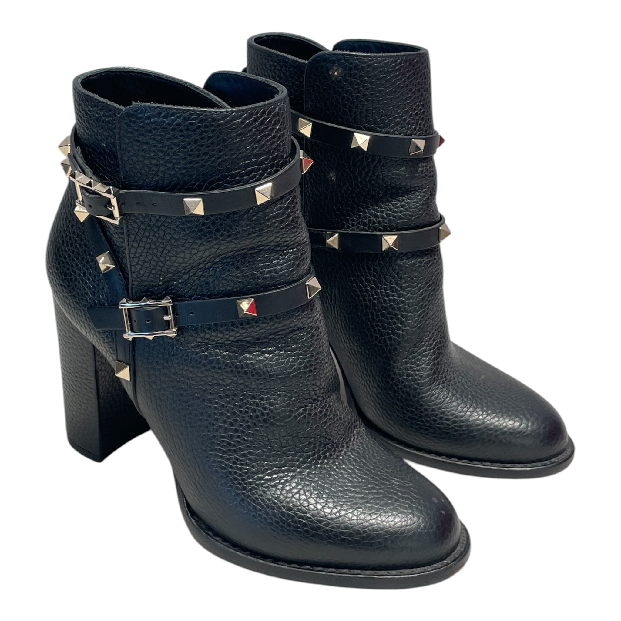 VALENTINO/Heels/EU 38/Leather/BLK/RockStud view 1
