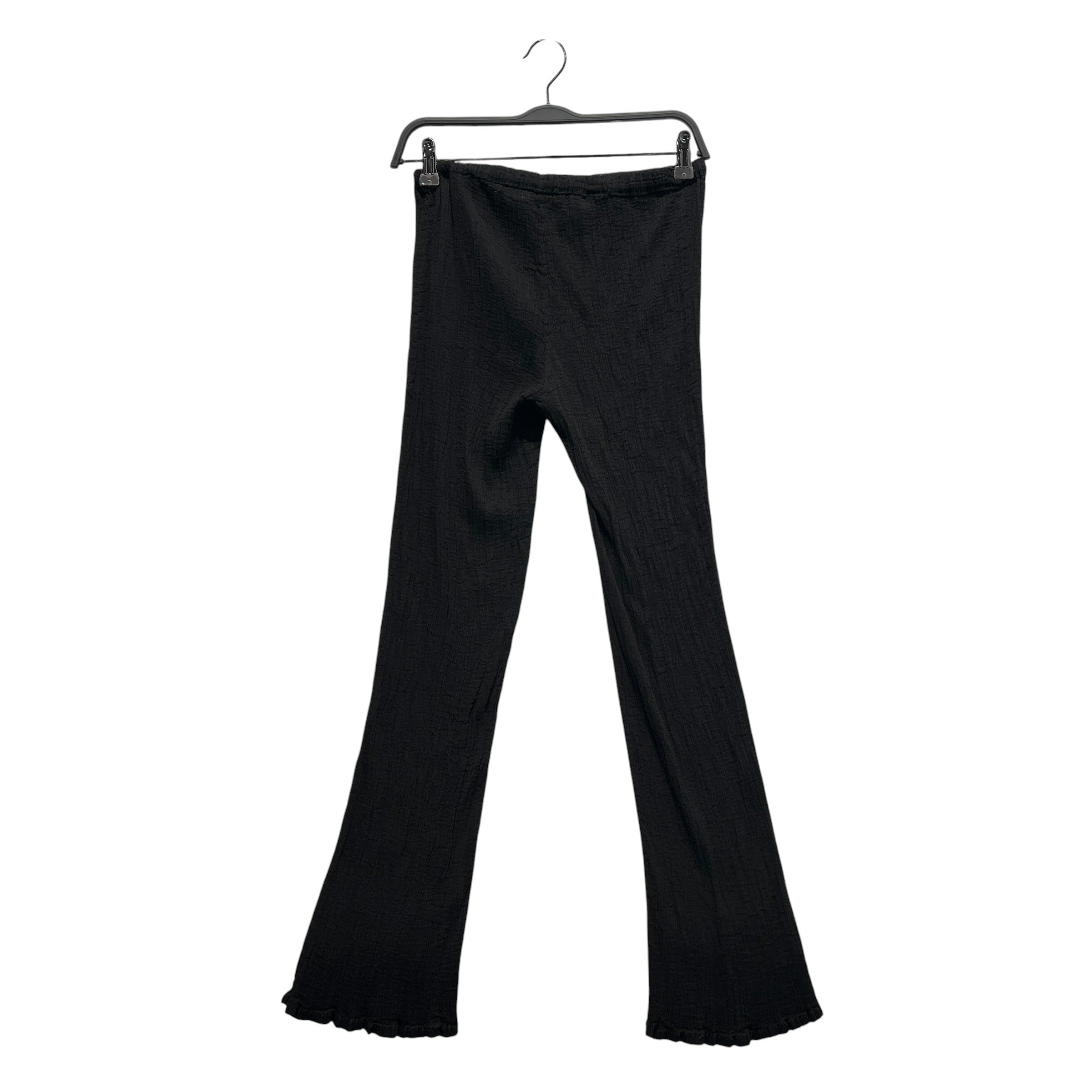 me ISSEY MIYAKE/Bottoms/FREE/Polyester/BLK/leggings/Black Ribbed Pleated Pants view 2